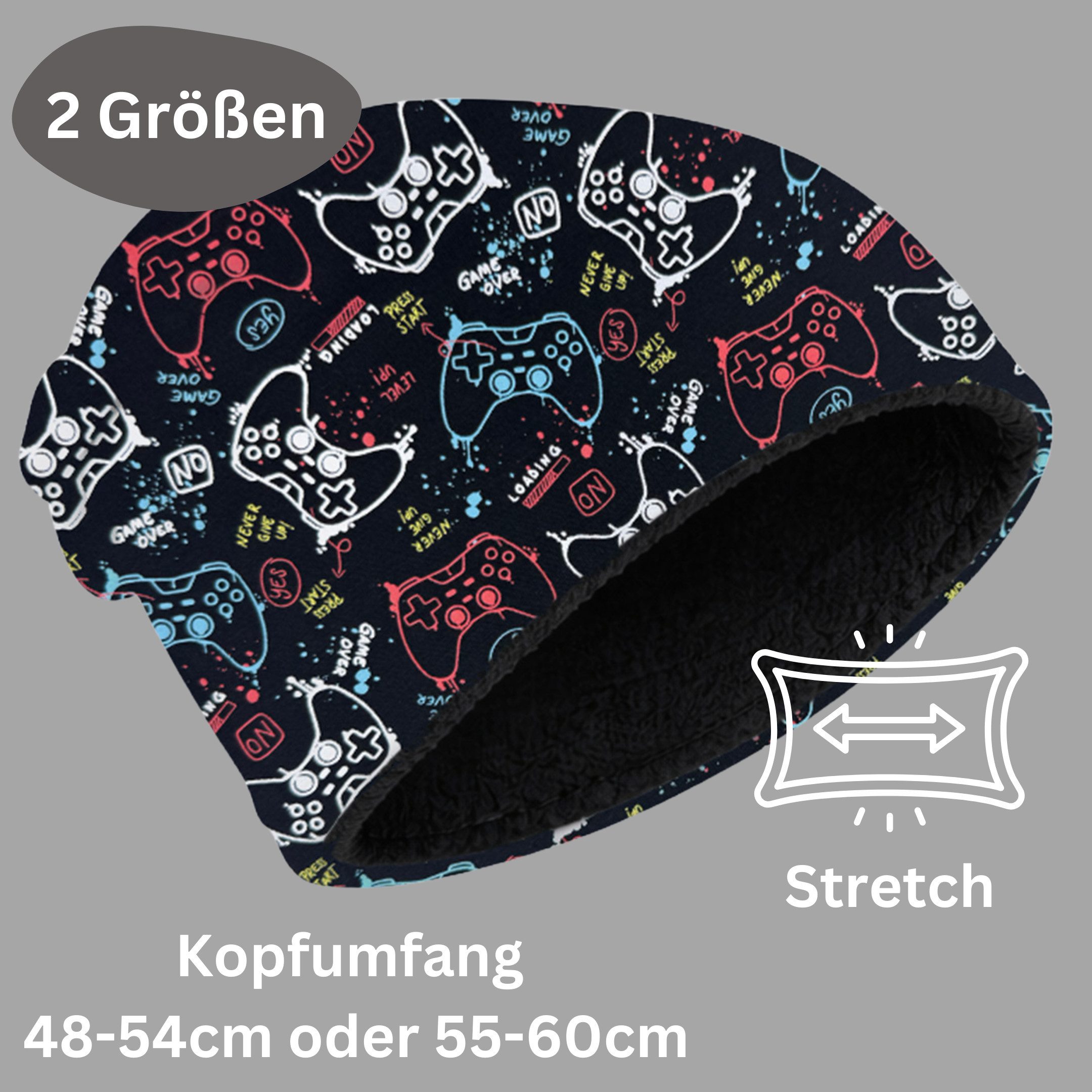 HECKBO Beanie 360° Reflektor Kinder Beanie Mütze & Loop Schal Set – Bild 5 von 5