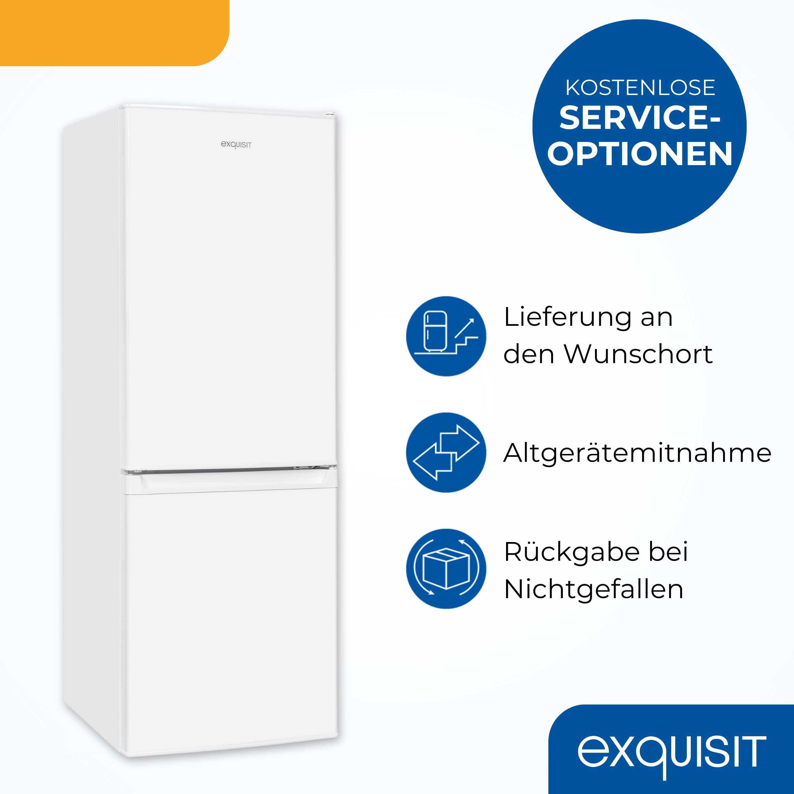 exquisit Kühl-/Gefrierkombination KGC5232-60-E-040E, 142.5 cm hoch, 49.5 cm breit – Bild 5 von 5
