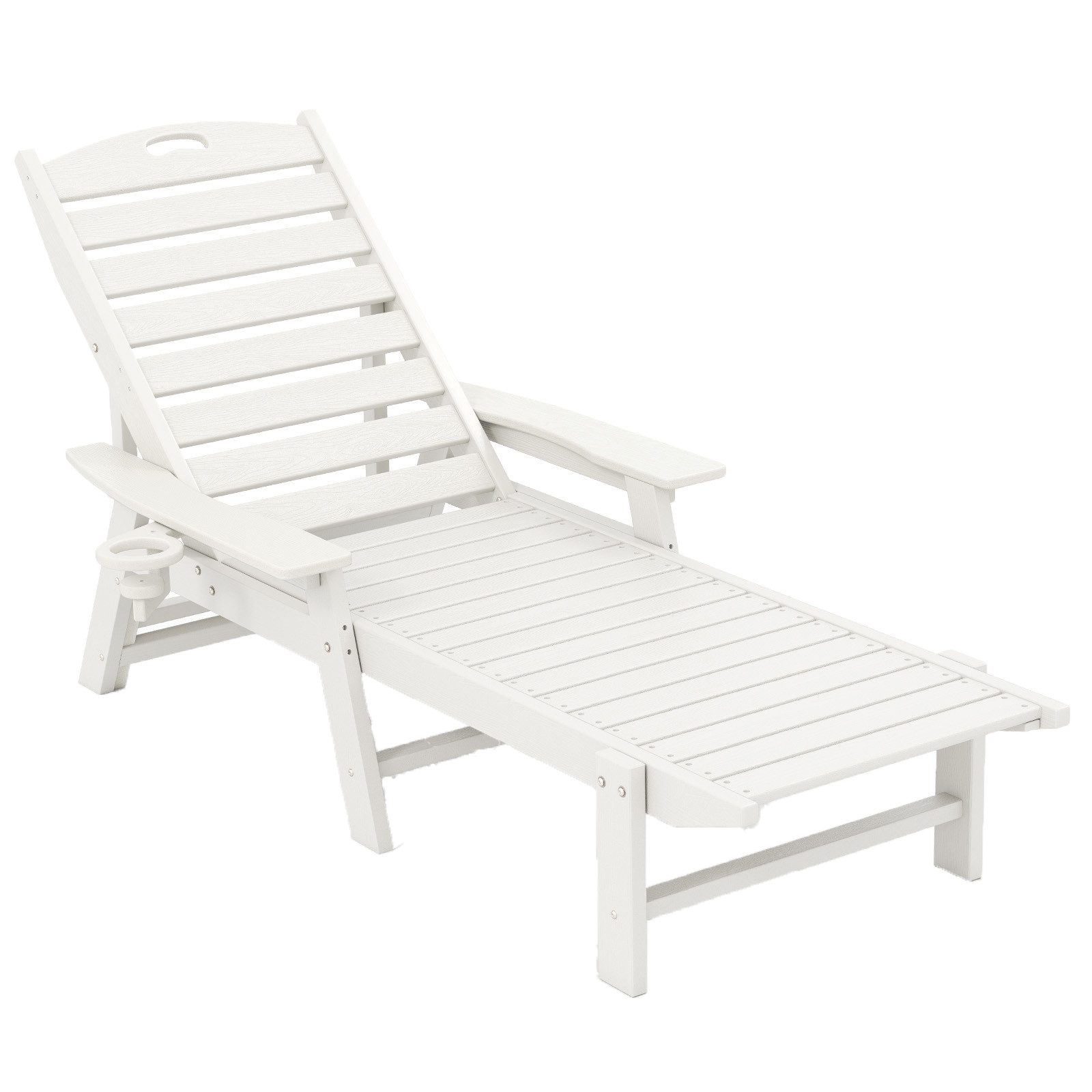 COSTWAY Gartenliege, Sonnenliege klappbar, Liegestuhl 4-fach verstellbarer