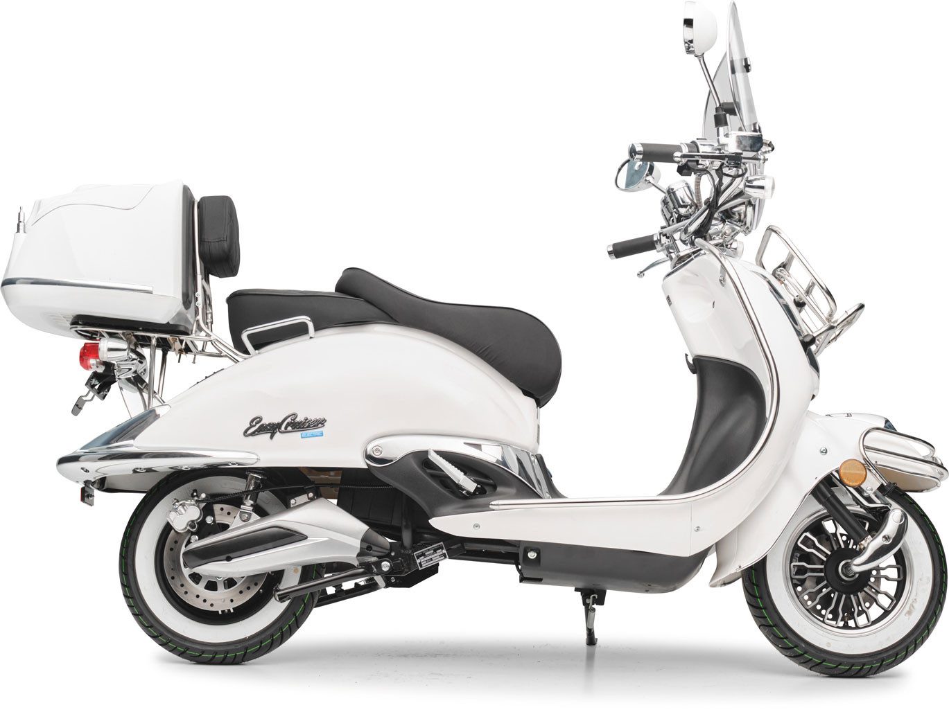 Burnout E-Motorroller EasyCruiser Elektro, 2000 W, 45 km/h, E-Roller Leistungsstarker Bosch Elektromotor