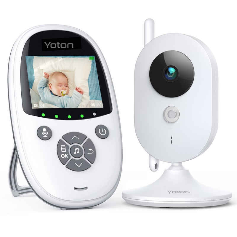 Yoton Video-Babyphone Babyphone mit Kamera, Set, Yoton, 2.4"LCD, Nachtsicht, Temperaturanzeige, Schlaflieder, VOX