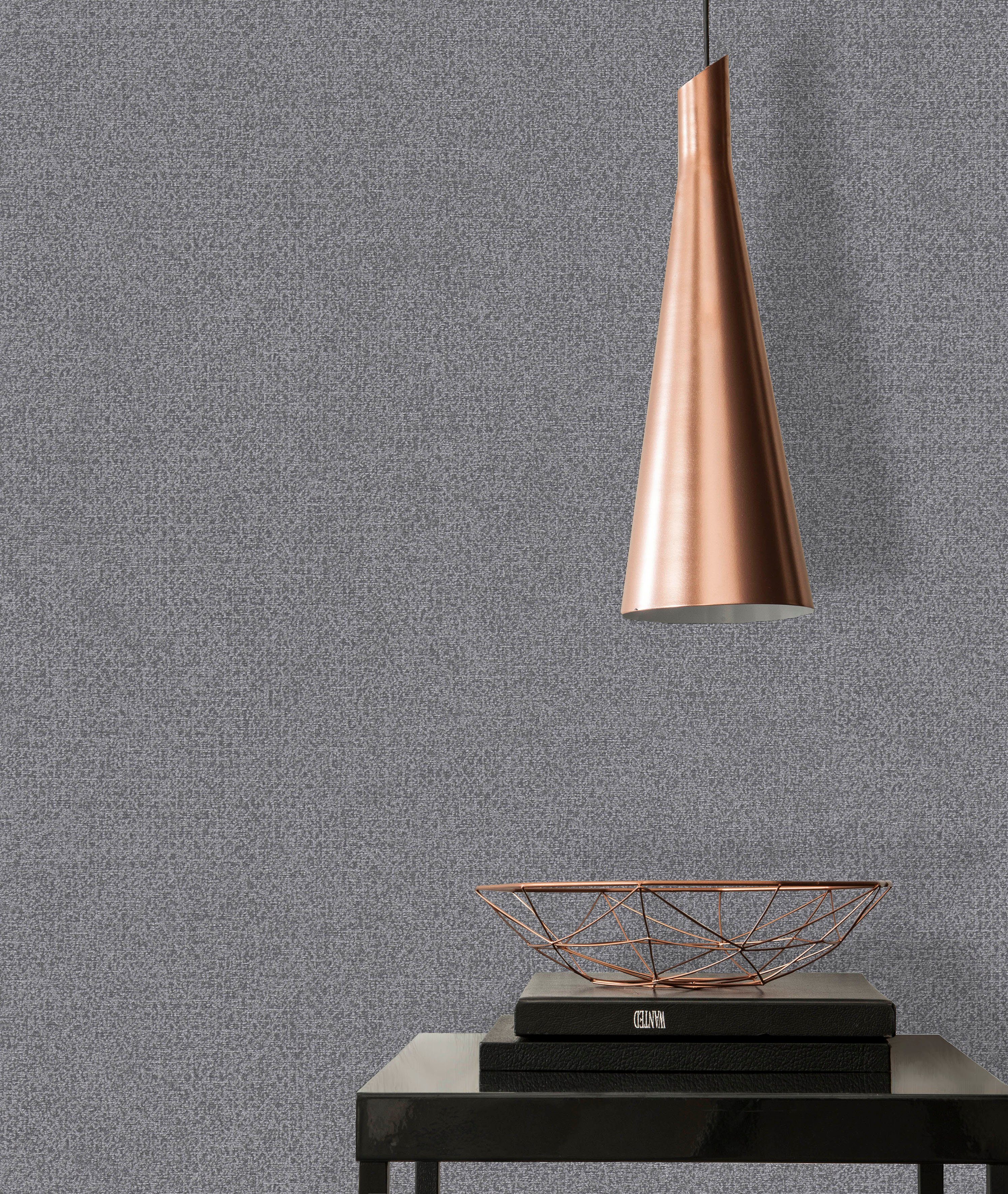 A.S. Création Vliestapete Natural Living Textiloptik, leicht strukturiert, abstrakt, gemustert, leicht glänzend, (1 St), Tapete Uni Vlies Wand Tapeten Wohnzimmer Schlafzimmer Küche Flur Optik