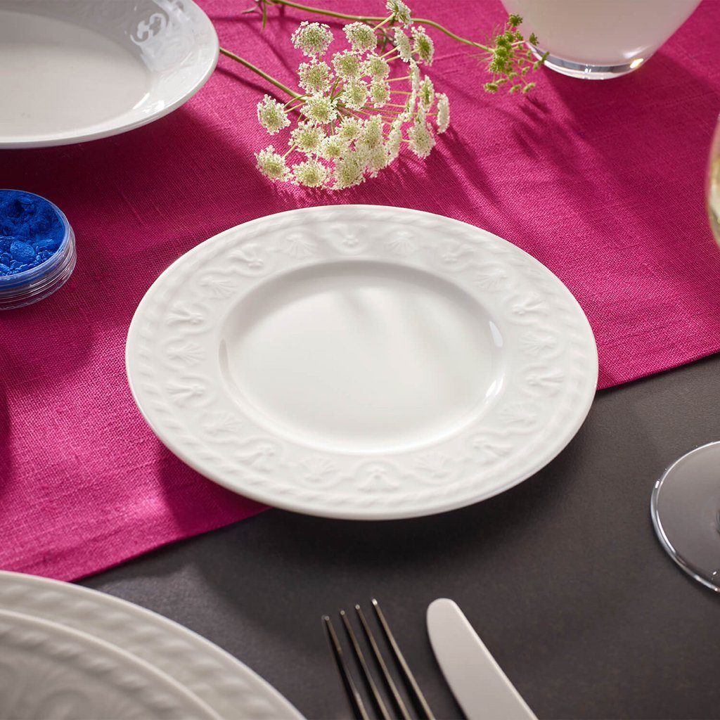 Villeroy & Boch Brotteller Cellini Brotteller, (1 St), Premium Porcelain, 1 Stck, mikrowellensicher,spülmaschinenfest, Made i