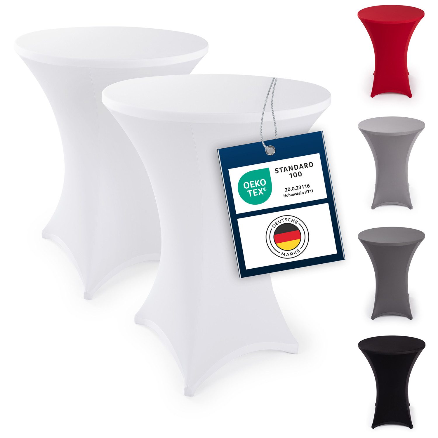 Blumtal Stehtischhusse Stretchbezug Stehtisch Hussen, Elegante Stehtischhusse für Bistrotische