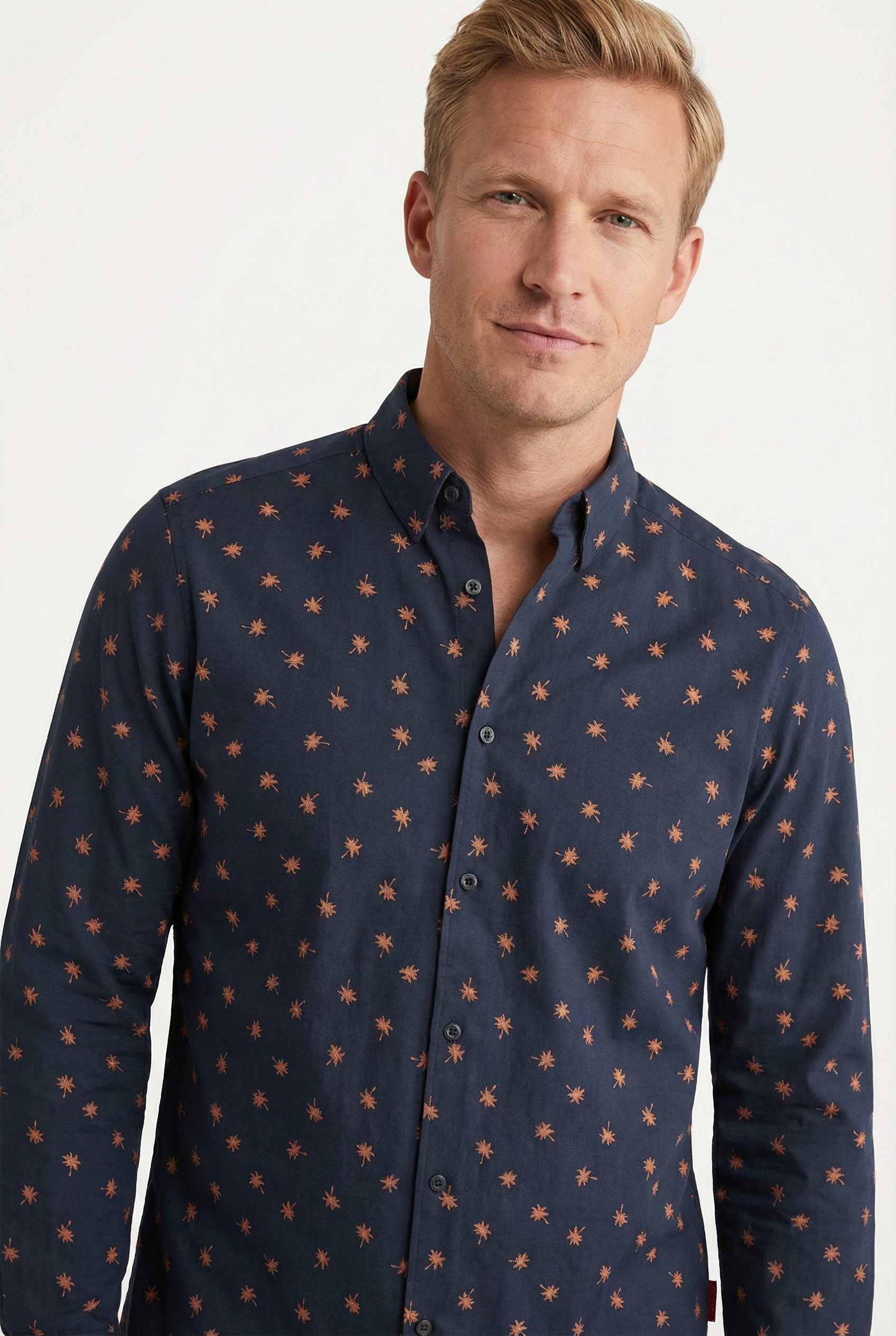 Joop Jeans Langarmhemd Hansen mit Alloverprint günstig online kaufen