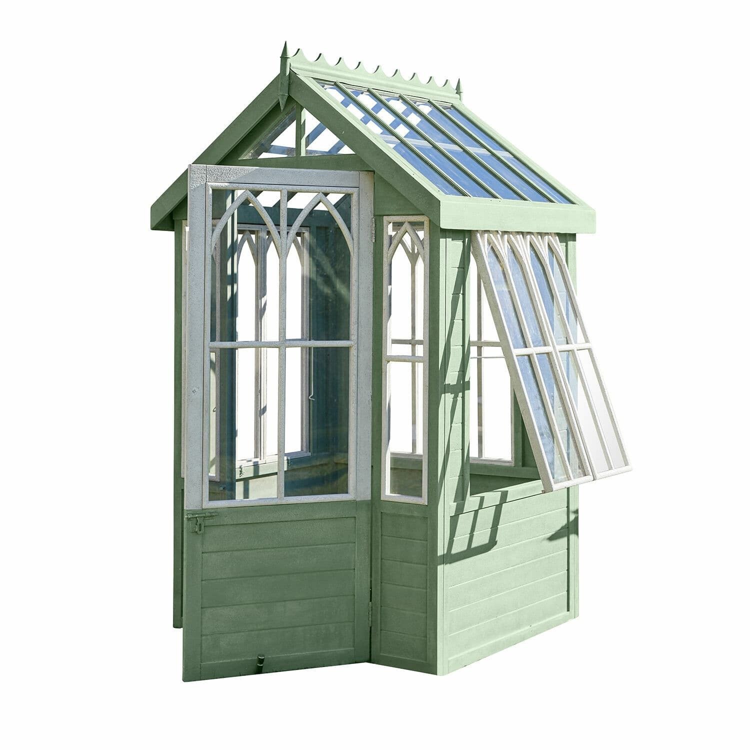 Mirabeau Pavillon Gartenhaus Anyós grün/weiß