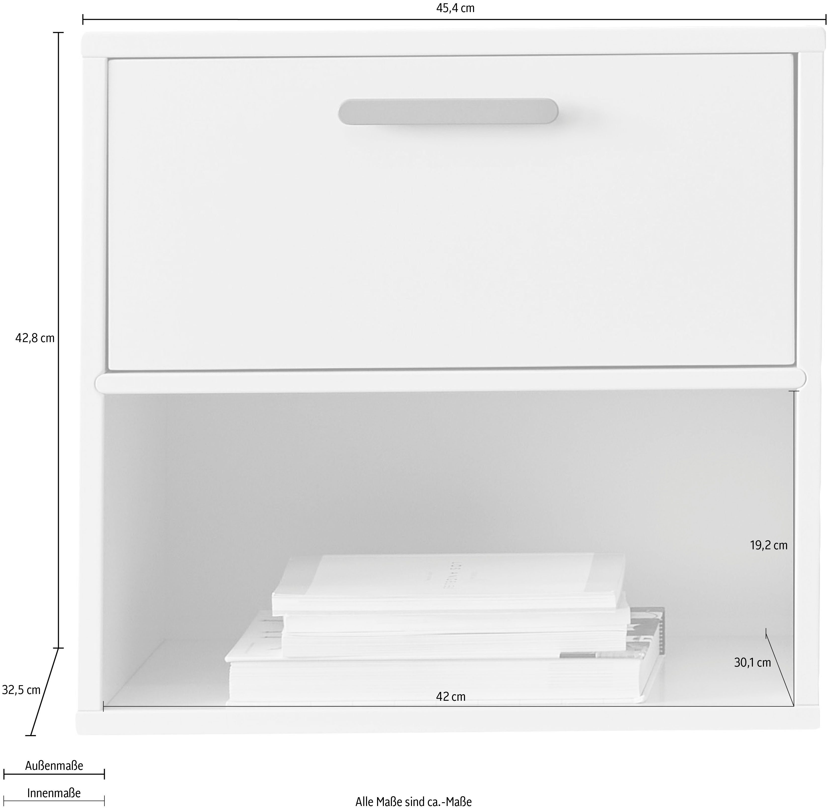 Hellgelb/Terrakotta 1 Breite Schublade, cm, flexible Hammel, Hammel 45,4 Regal Keep Furniture Möbelserie by mit