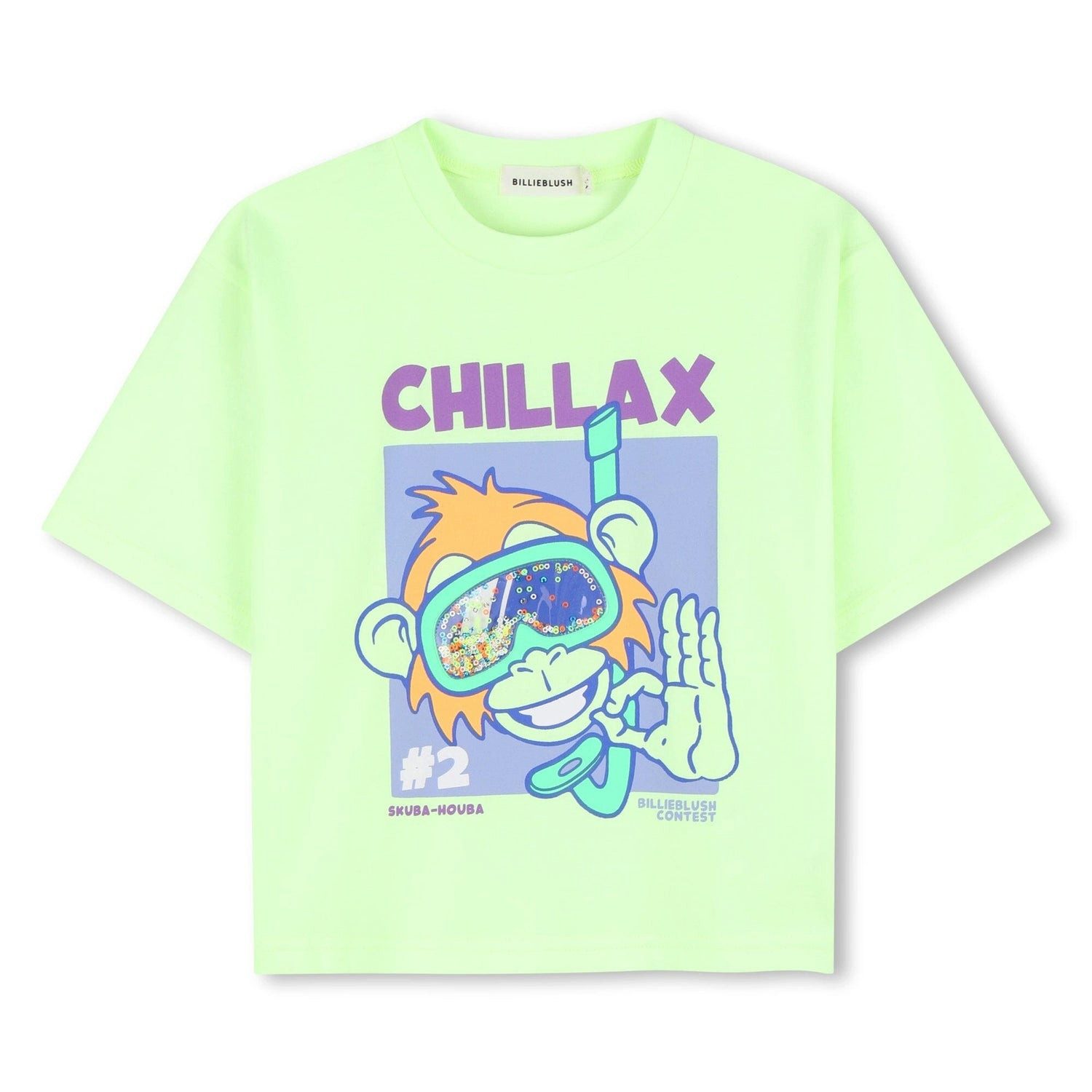 Billieblush T-Shirt BILLIEBLUSH T-Shirt „Chillax“ – Farbe: Grüne Zitrone