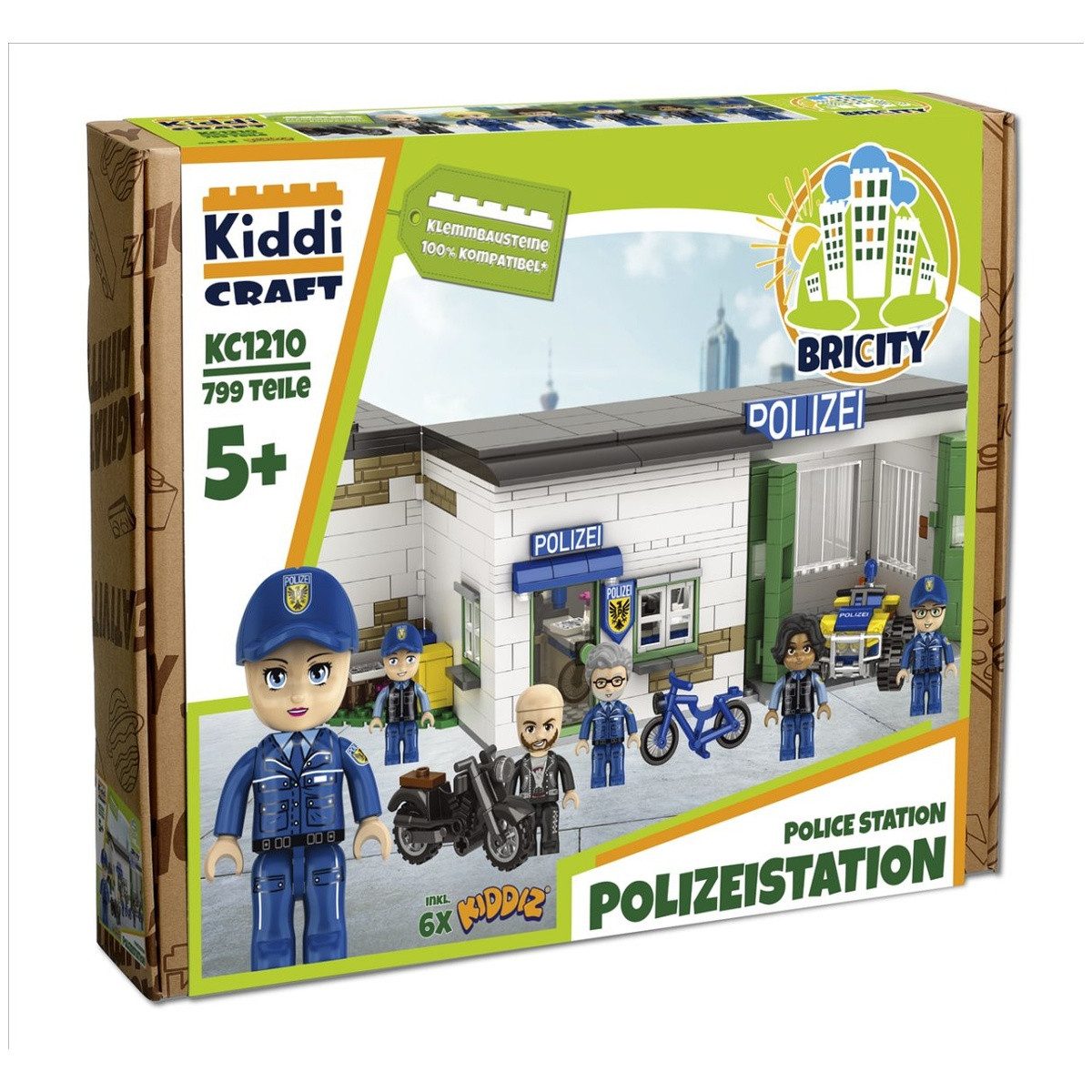 Wisam Kiddicraft KC1210 Polizeistation Spielbausteine