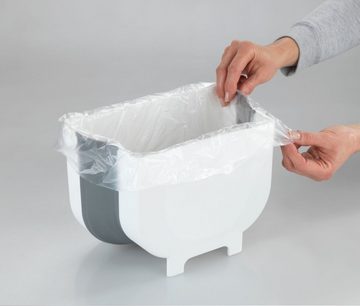 WENKO Mülleimer Fago, 5 Liter, faltbarer Mülleimer für Küchenabfälle, Kunststoff