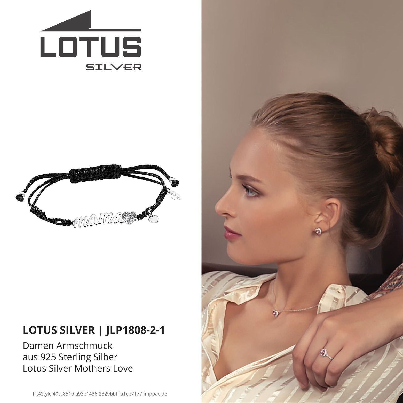 LOTUS SILVER Silberarmband Lotus Silver Mama Herz Armband (Armband), Armban günstig online kaufen