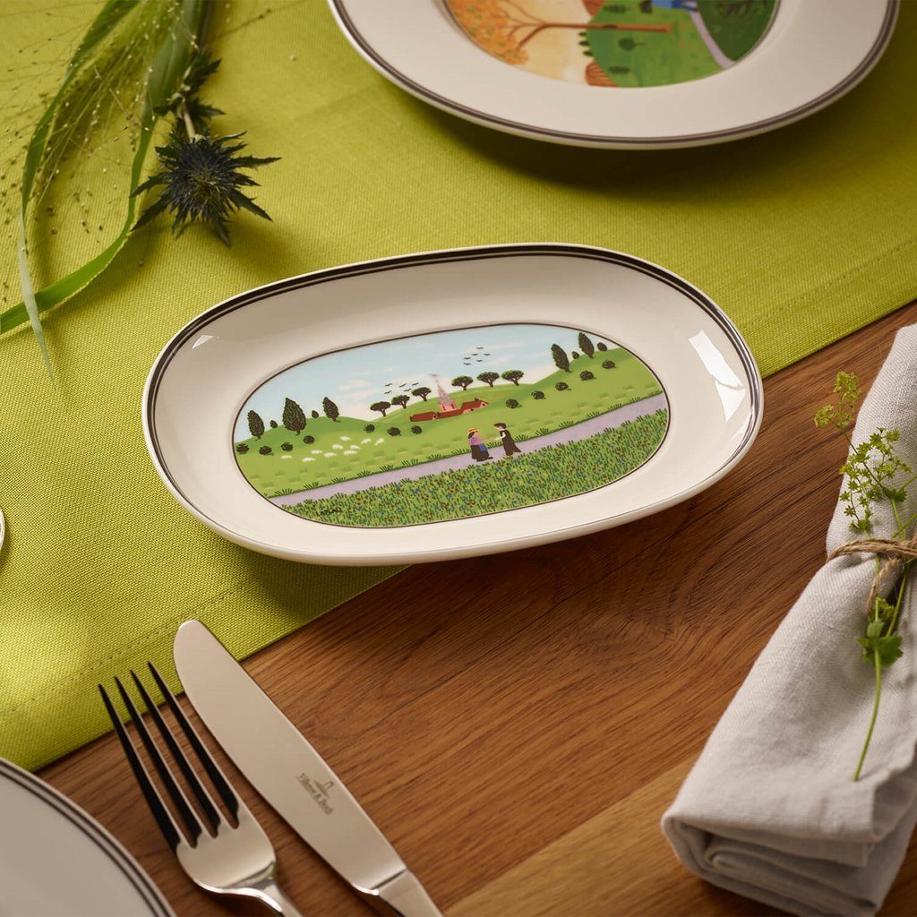 Villeroy & Boch Servierschüssel Design Naif Beilagenschale ø 20cm, Porzellan, (1-tlg), Premium Porcelain, mikrow.- & spülm.sicher, Made in Germany