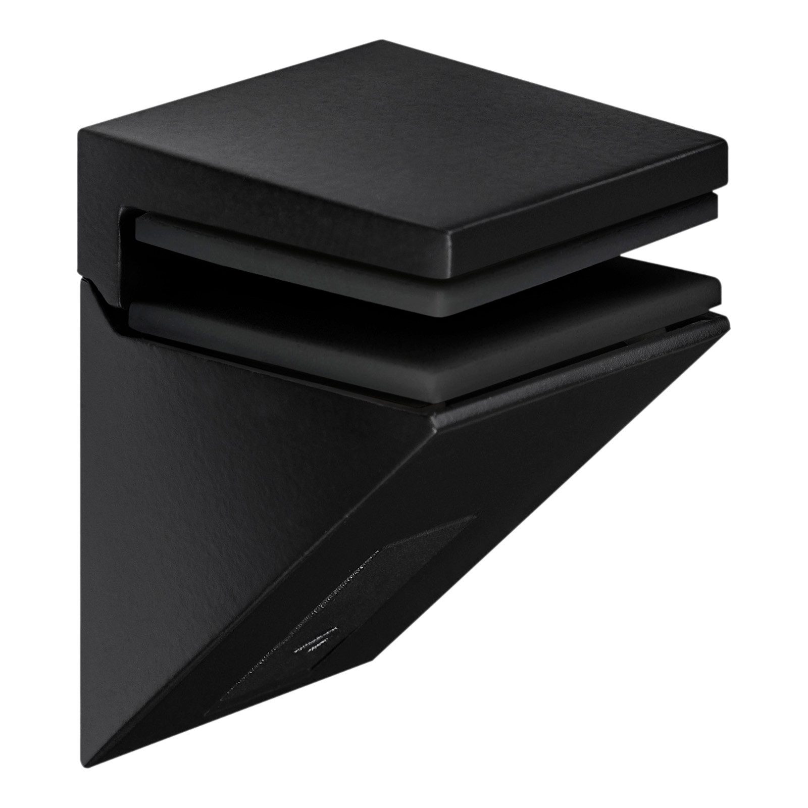 SO-TECH® Möbelbeschlag Regalbodenträger Glasbodenträger KALABRONE MINI (1 St), verdeckte Montage, schwarz matt