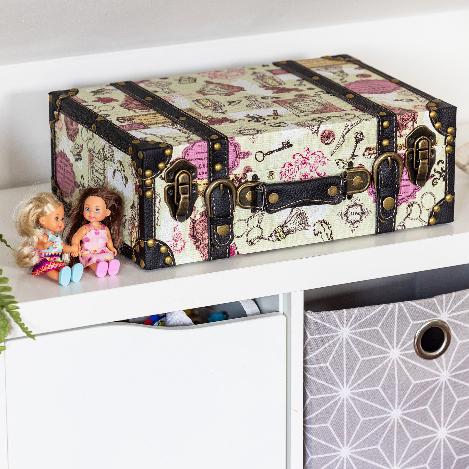 HMF Aufbewahrungsbox Handgefertigter Vintage Koffer aus günstig online kaufen