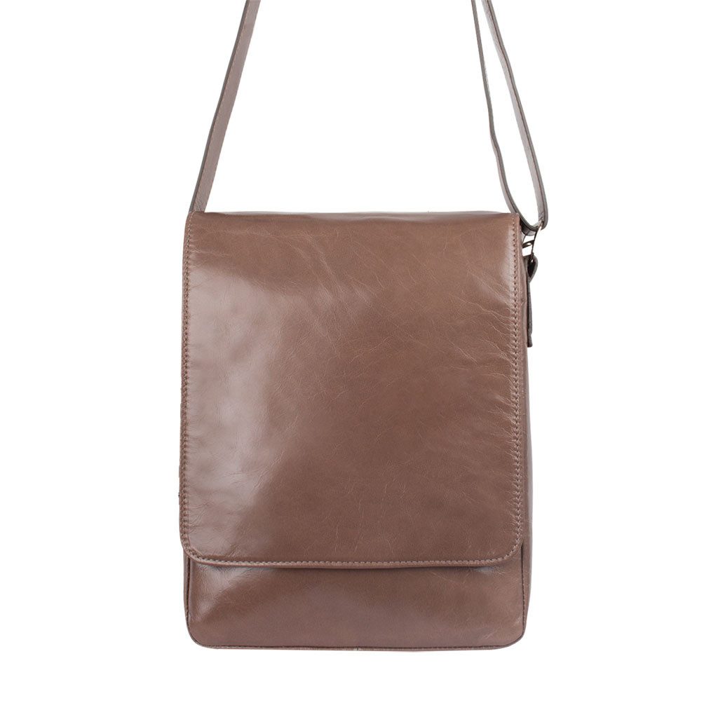VOLKER LANG Umhängetasche ROBIN, UZ8 - Oberfläche: Vintage - Farbe: taupe