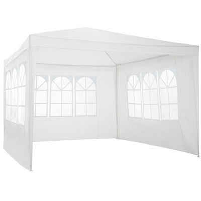 tectake Pavillon Pavillon Baraban 3x3m mit 3 Seitenteilen, mit 3 Seitenteilen, (Set inkl. Seitenteile), mit Fenster