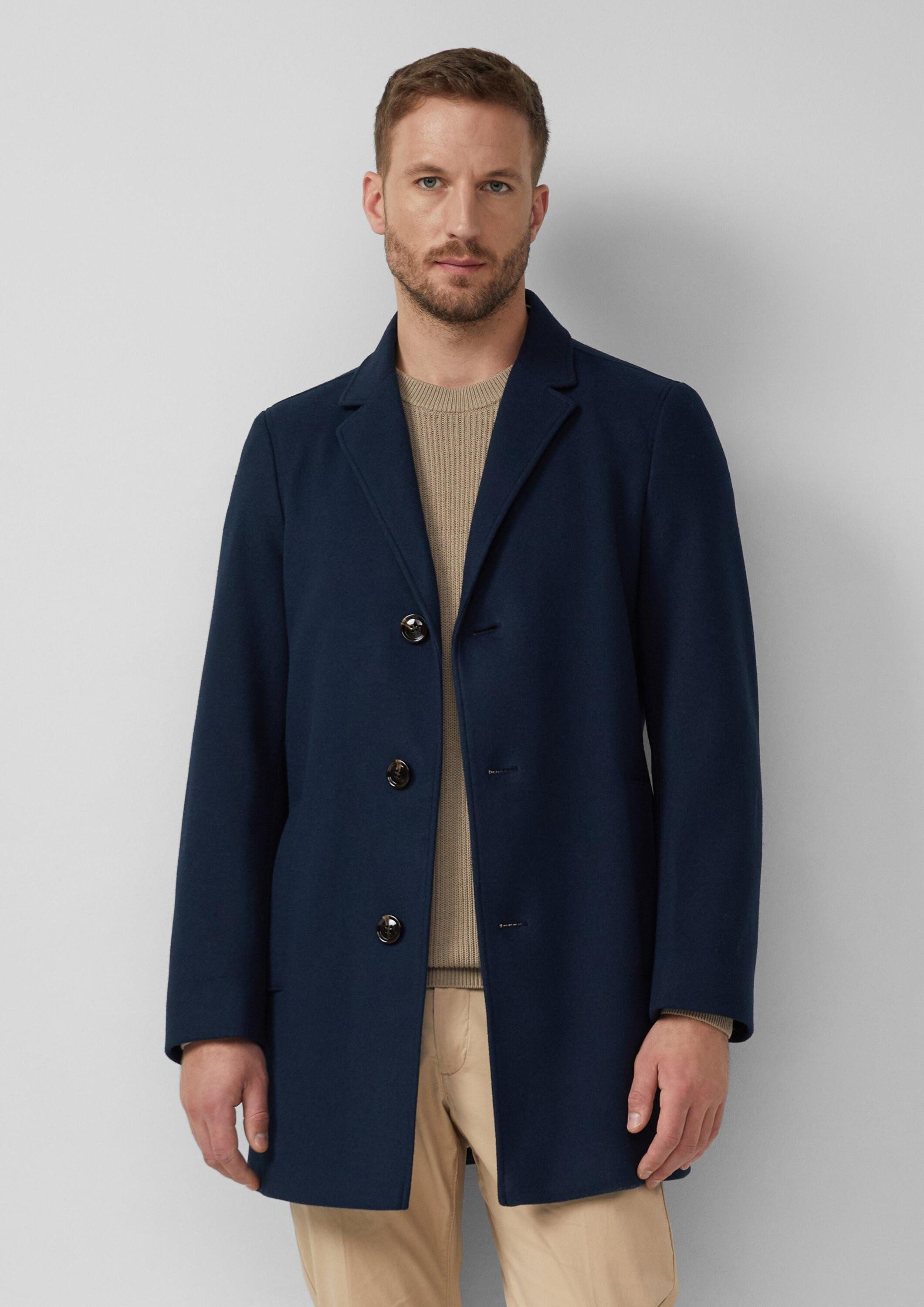 s.Oliver Funktionsmantel Outdoor-Mantel Stretch-Mantel in Woll-Optik günstig online kaufen