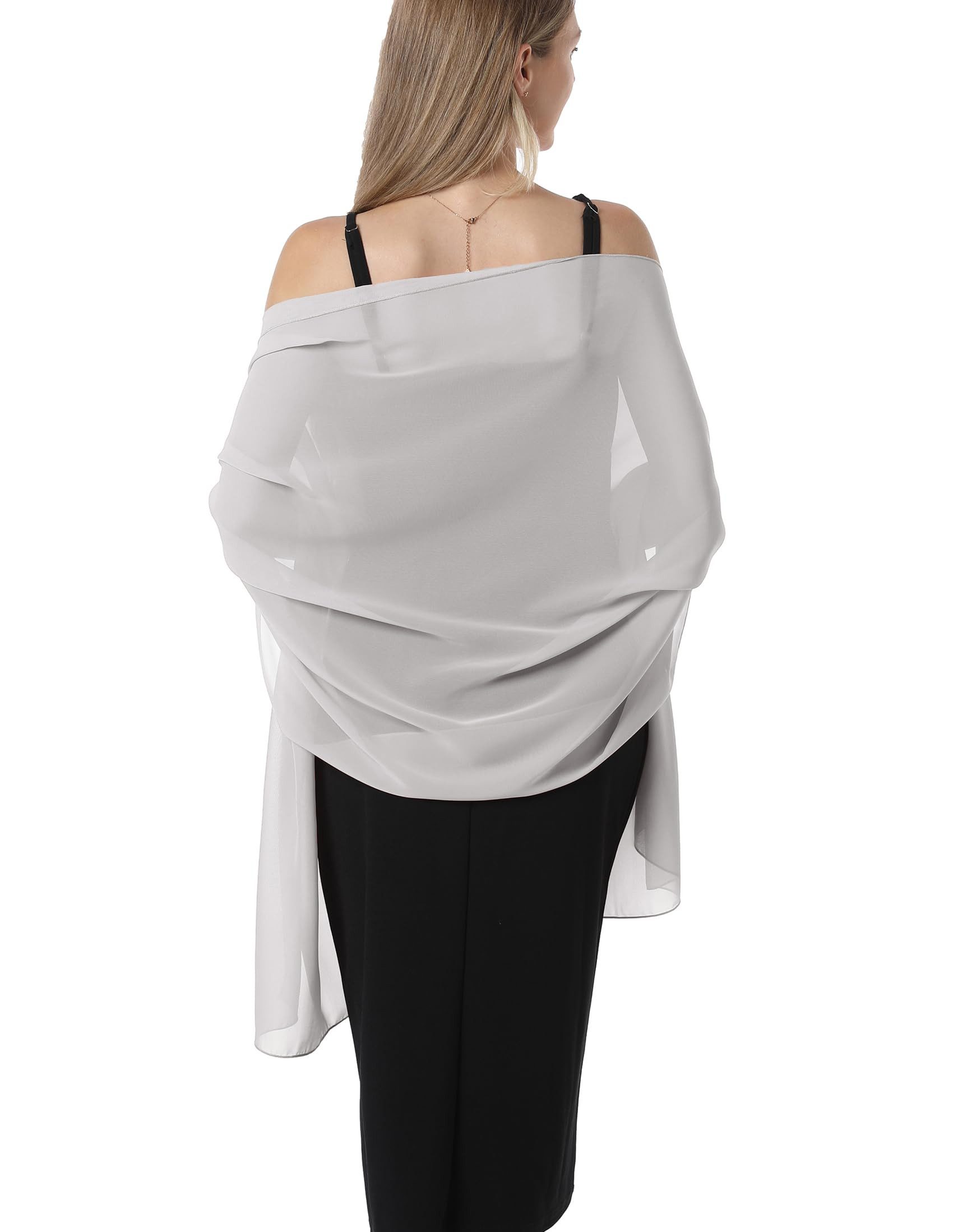 Bextsrack Modeschal Eleganter Chiffon-Schal für Damen – Weiche Stola, (1-St), für Abendkleider, Hochzeiten & festliche Anlässe