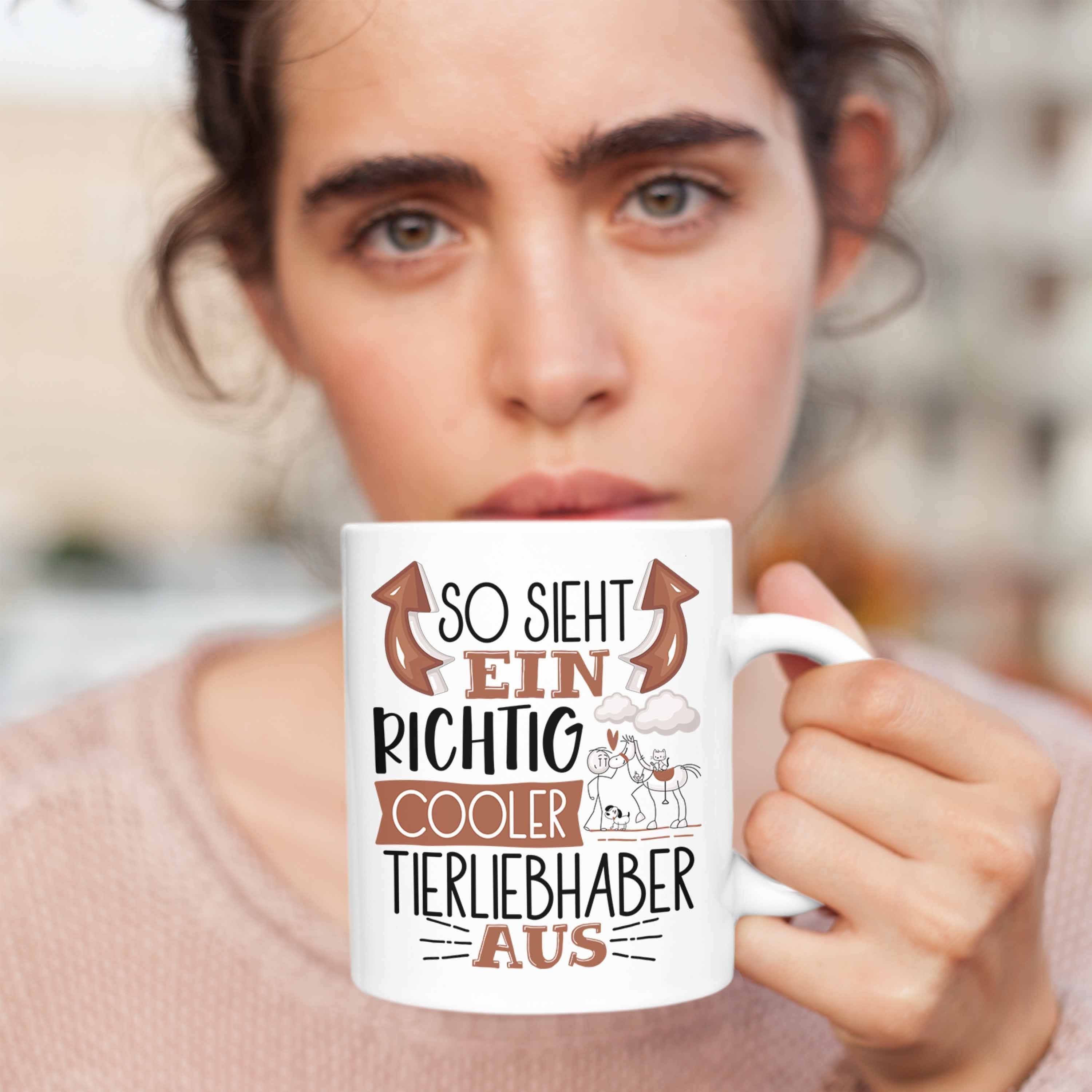 Trendation Cooler Sieht Tasse Richtig Geschenk Ein Lustiger Tasse Weiss Tierliebhaber Aus So