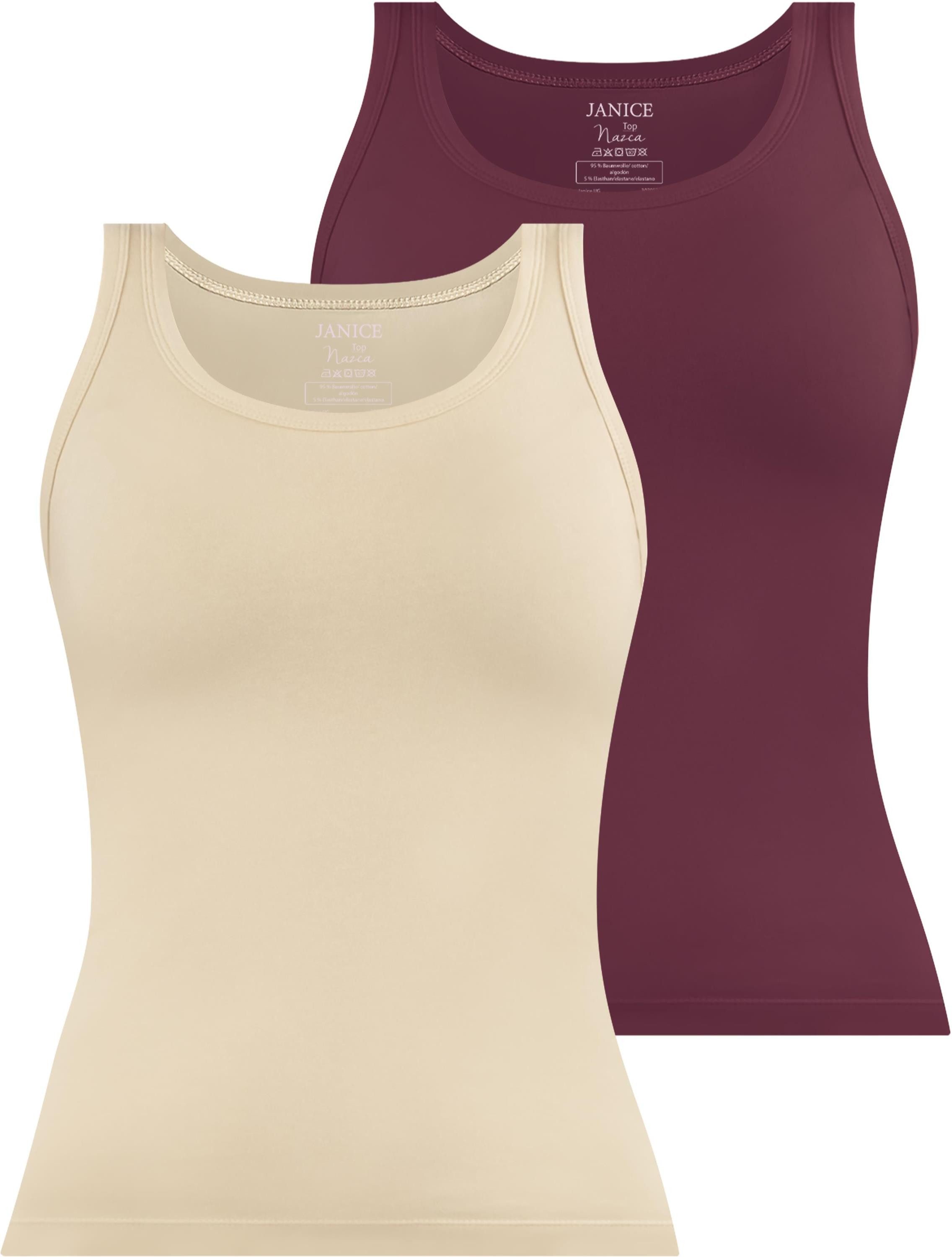 Tanktop 2 x Damen Top Nazca
