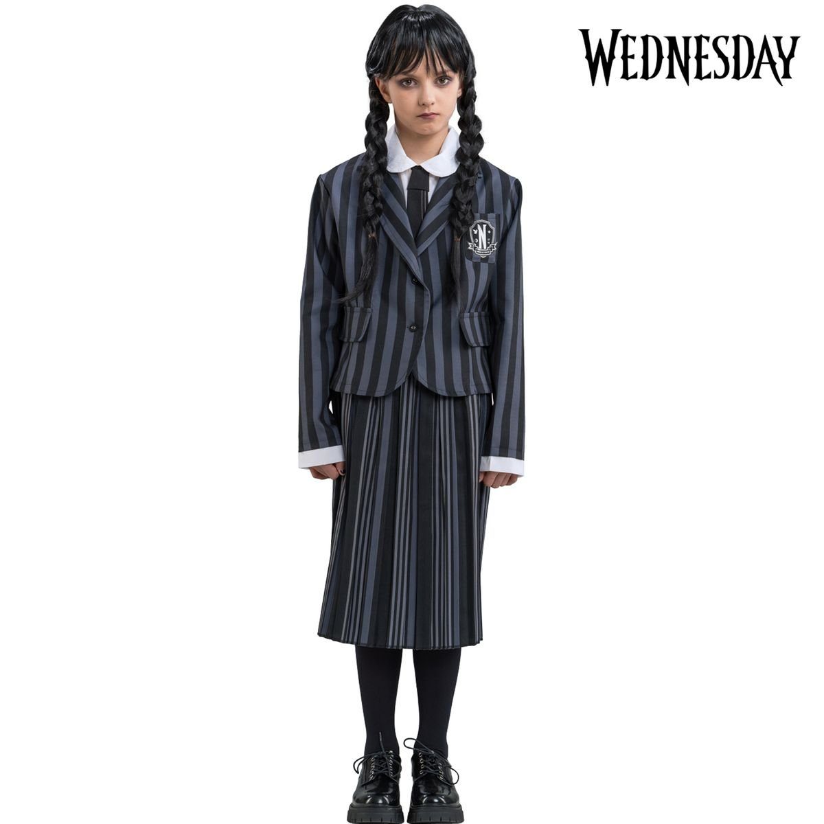CHAKS Kostüm Wednesday Schuluniform für Kinder