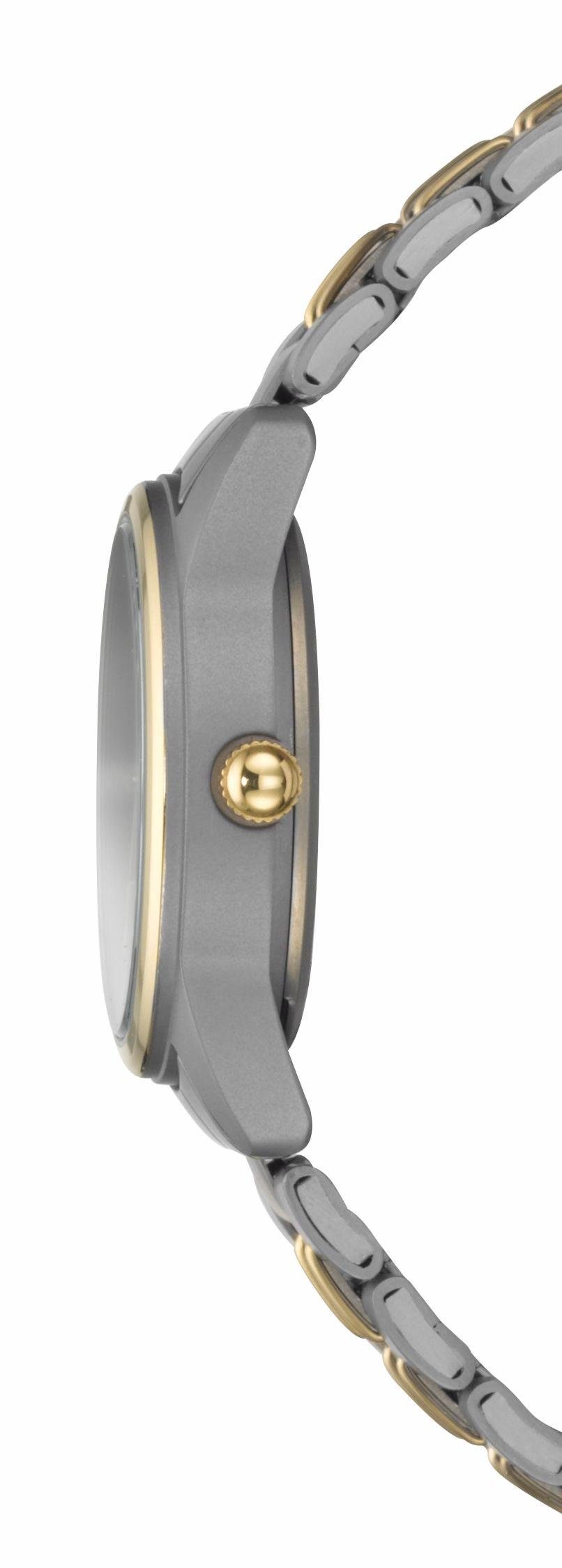 Regent Titanuhr F-429, 71709195, Armbanduhr, Damenuhr, Quarzuhr, Titanarmband, Ø ca. 26mm