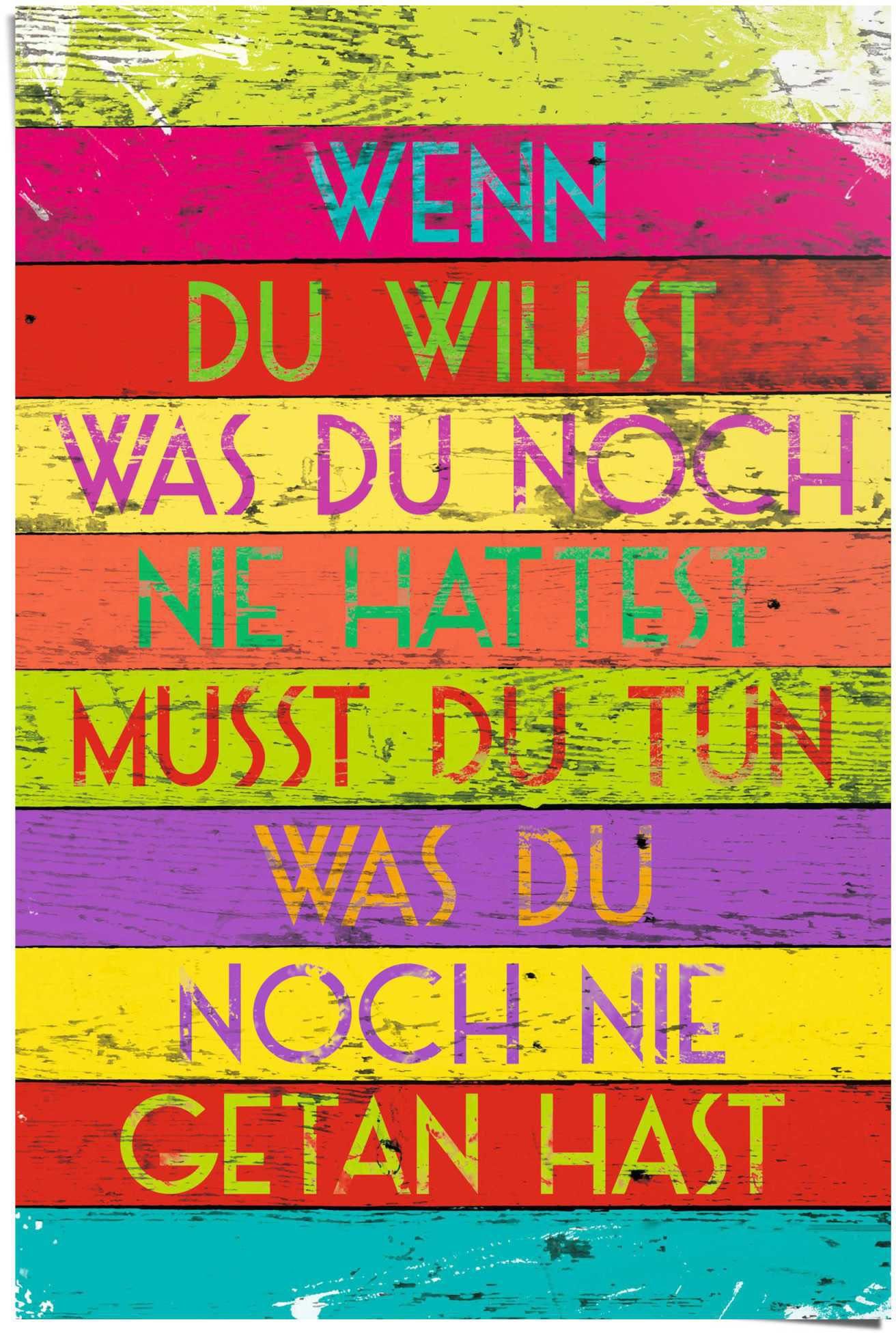 Reinders! Poster Wenn du willst, (1 St) | Poster