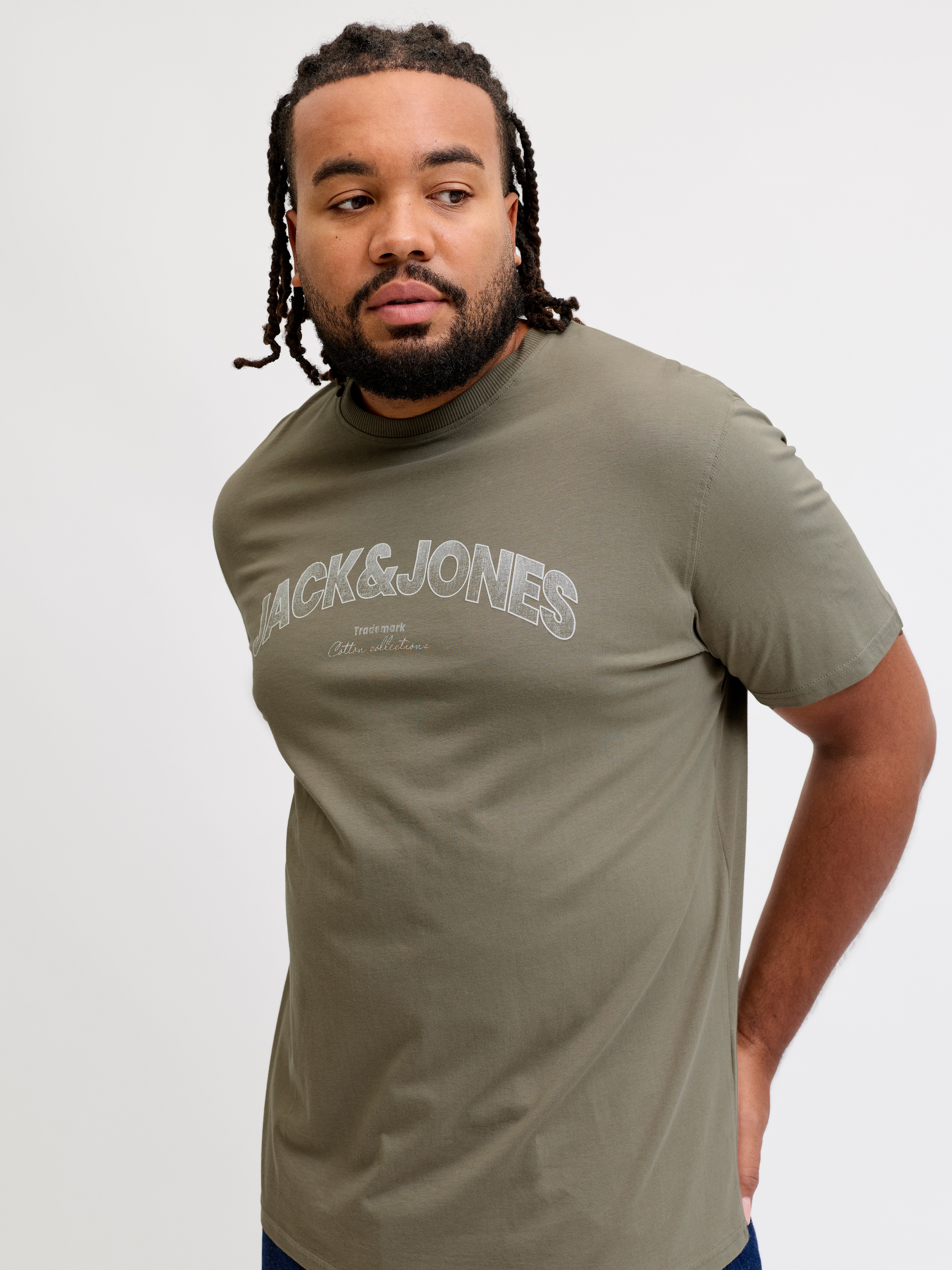 Jack & Jones PlusSize Rundhalsshirt JJAVERY TEE SS CREW NECK PLS Baumwolle, normal geschnitten – Bild 2 von 5