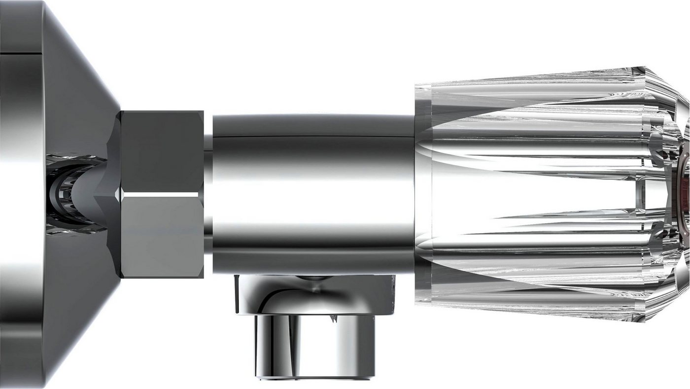 Thumbnail - Schütte Duscharmatur Savino Wasserhahn Bad, Zweigriffmischer, Mischbatterie Dusche in Chrom