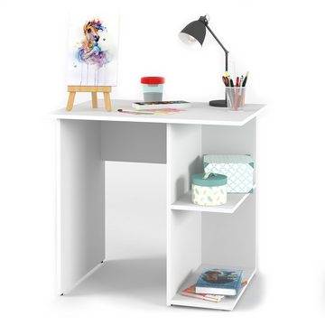 Vicco Schreibtisch Arbeitstisch Regal PC Tisch SIMPLE Weiß