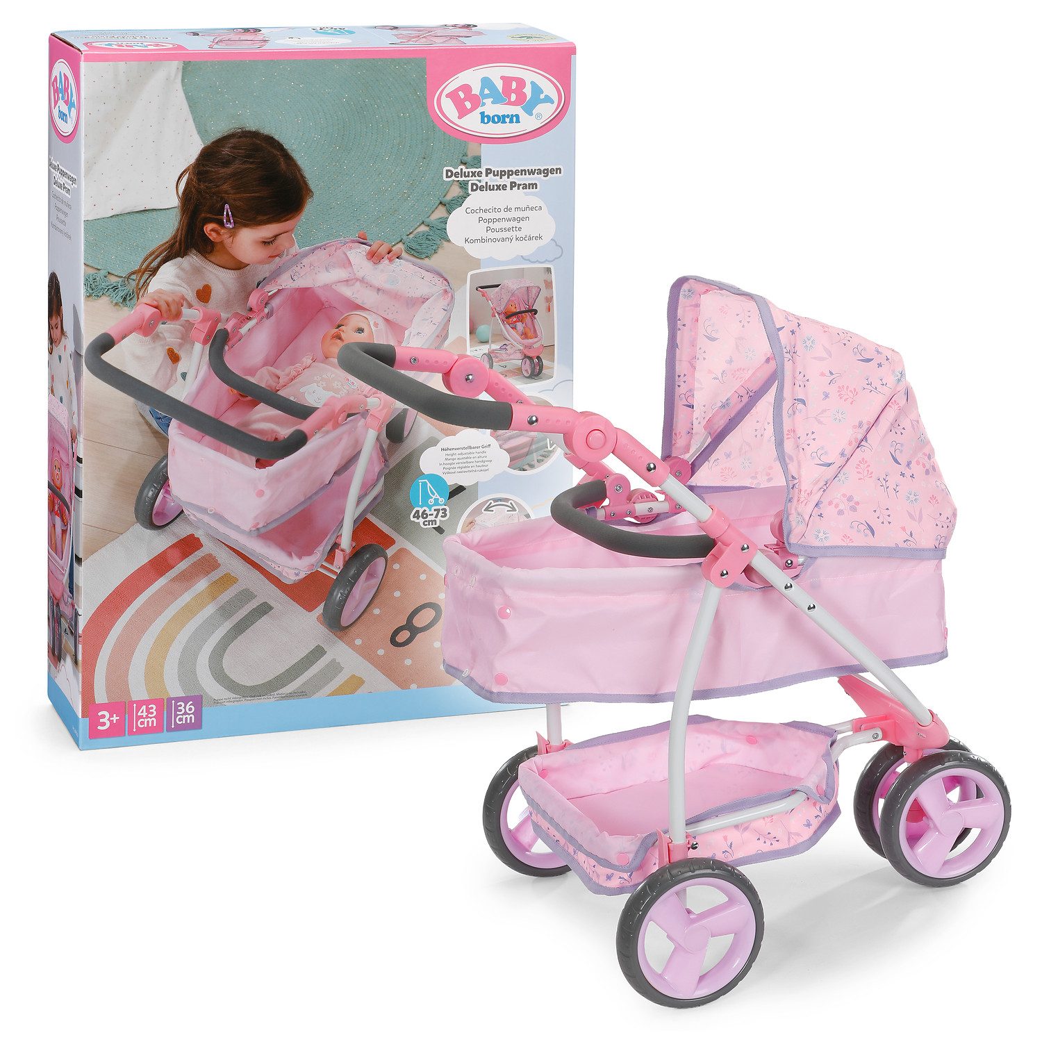 Baby Born Kombi-Puppenwagen Deluxe Wald