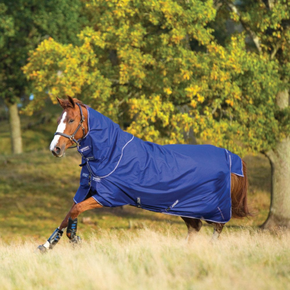 Horseware Pferde-Regendecke Horseware Amigo Hero 900D Plus Lite 0g - Atlantic Blue/Ivory