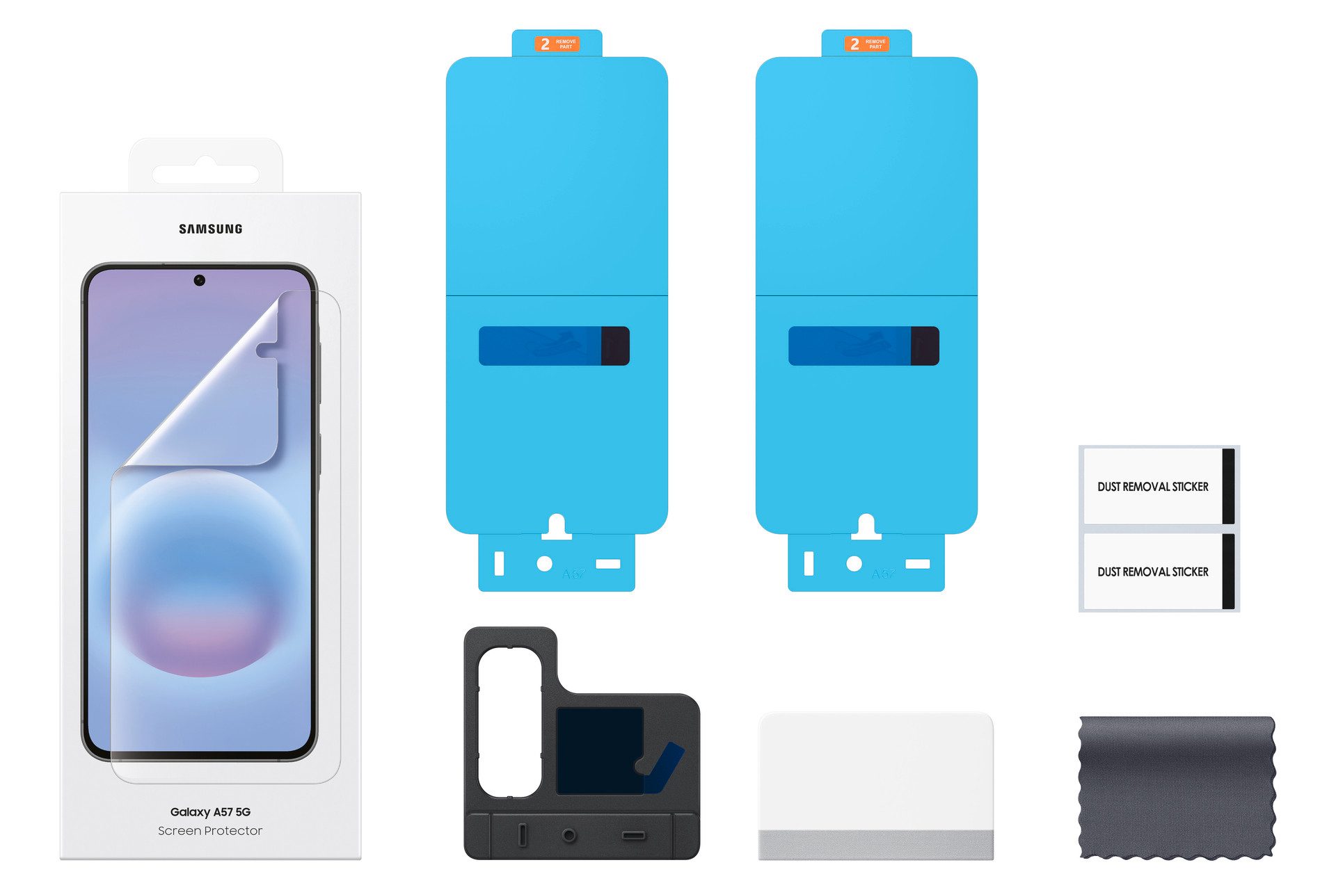 Samsung Displayschutzglas Screen Protector für Samsung Galaxy A57 5G, Displayschutzfolie, Schutzfolie, Bildschirmschutz, kratz- & stoßfest