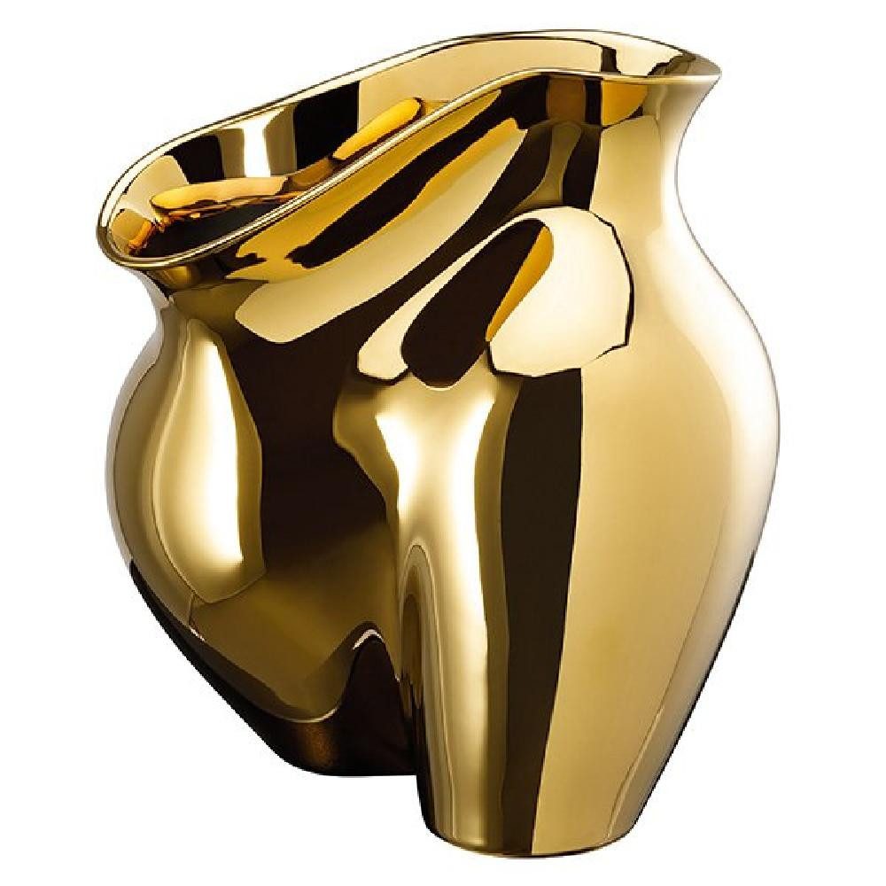 Rosenthal Dekovase Vase La Chute Gold titanisiert (26cm)