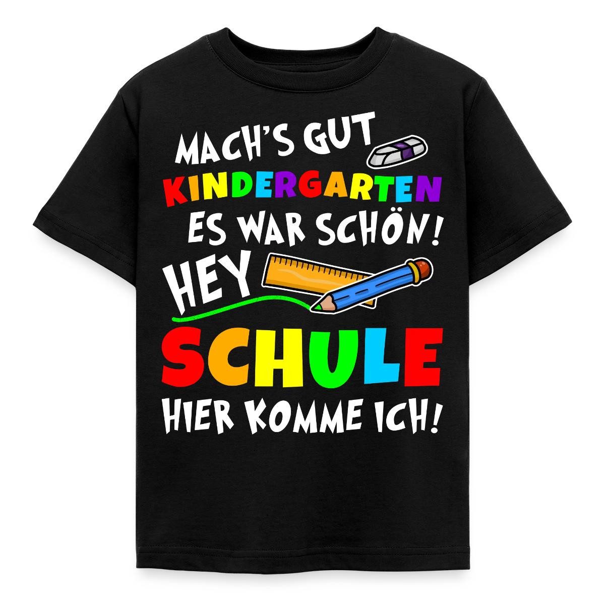 Spreadshirt T-Shirt Mach's Gut Kindergarten 2026 Erster Schultag Kinder T-Shirt (1-tlg) Fällt klein aus. Wir empfehlen, eine Größe größer zu bestellen.