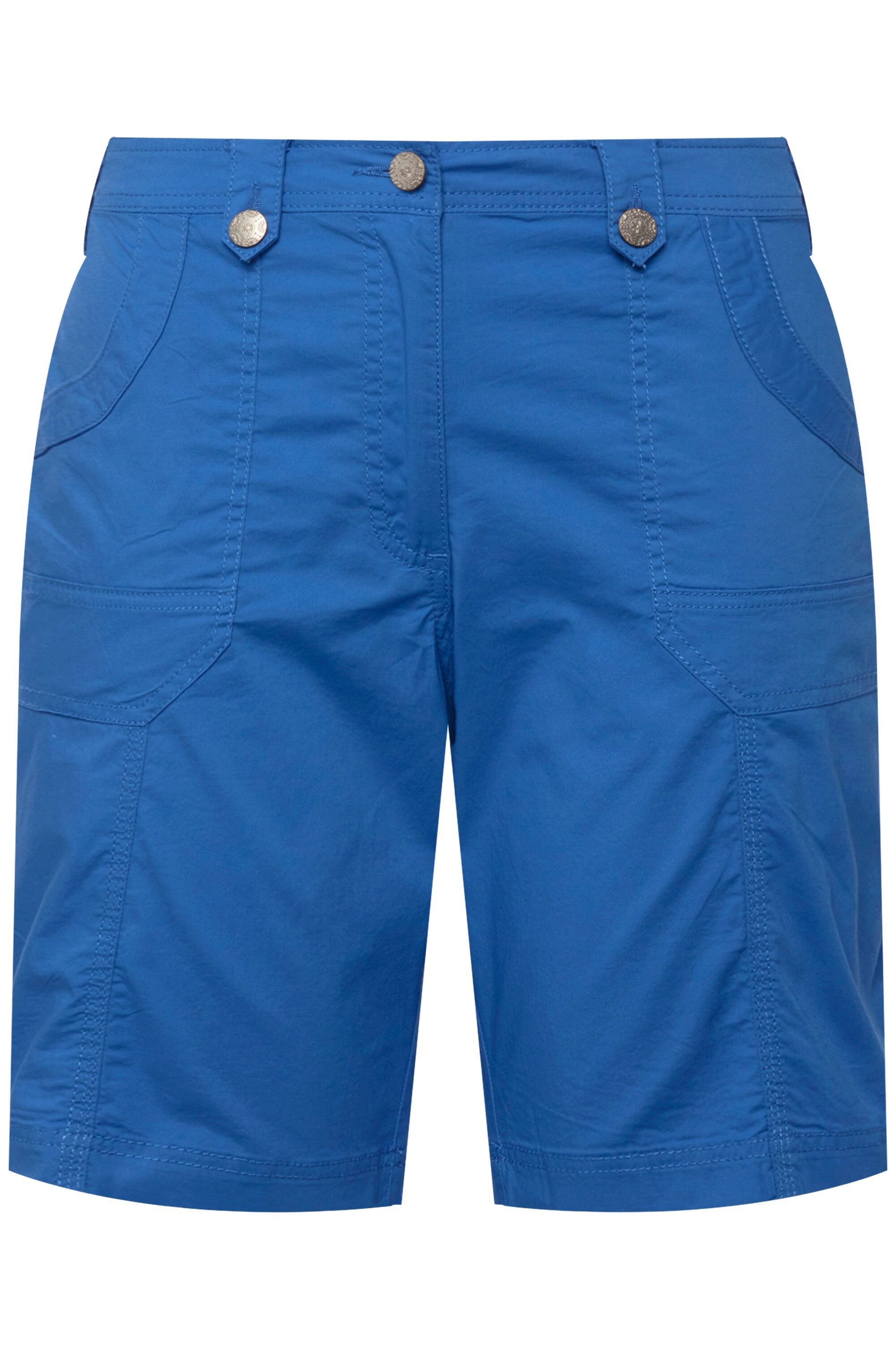Ulla Popken Funktionshose Cargo-Bermuda Komfortbund 4-Pocket-Schnitt günstig online kaufen