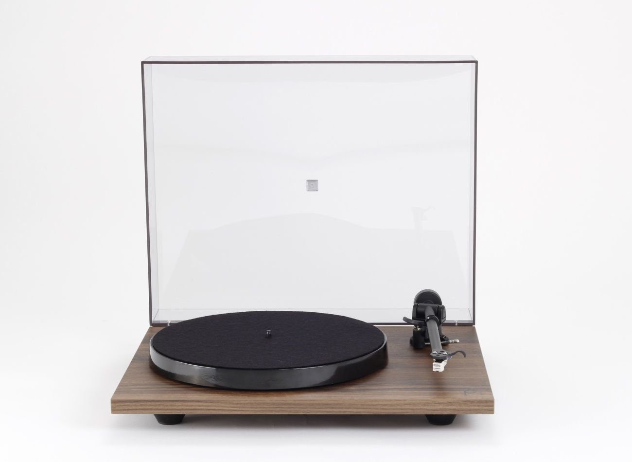 rega Planar 1 Plattenspieler MM-Tonabnehmer) neueste Geschwindigkeiten, (Riemenantrieb, Netzwerk, Version ohne Abdeckhaube, mit Plug-and-Play,2 walnuss Plattenspieler