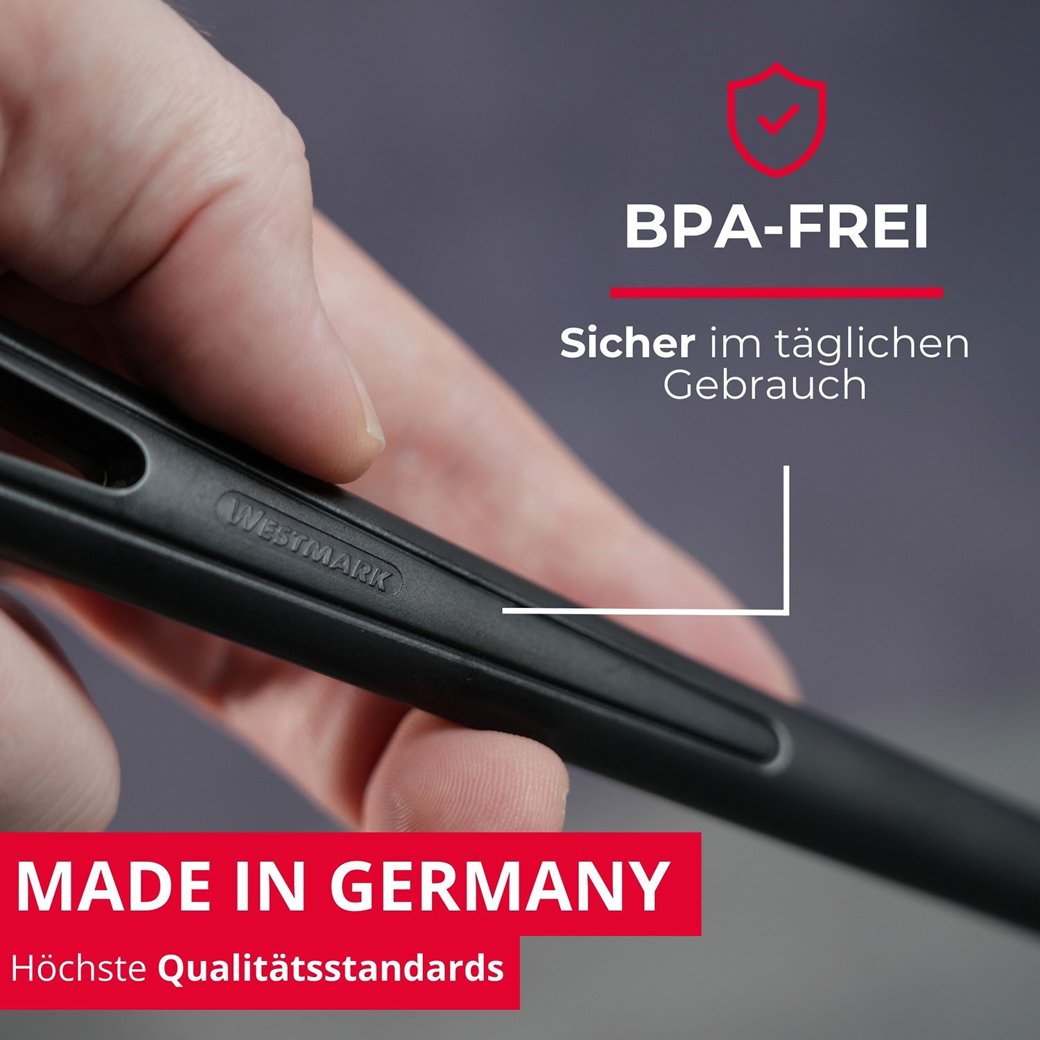 WESTMARK Kochlöffel 2 Stück, »Gentle«, Rührlöffel, hochhitzebeständig, spülmaschinengeeignet, Made in Germany