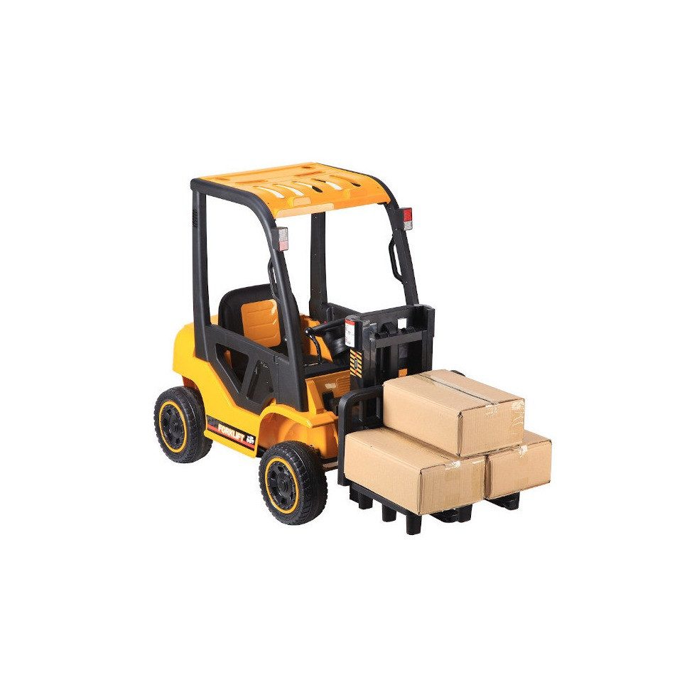 ES-Toys Elektro-Kinderauto Elektro Gabelstabler – 12V7AH Akku, 2 Motoren + 2,4Ghz – Gel