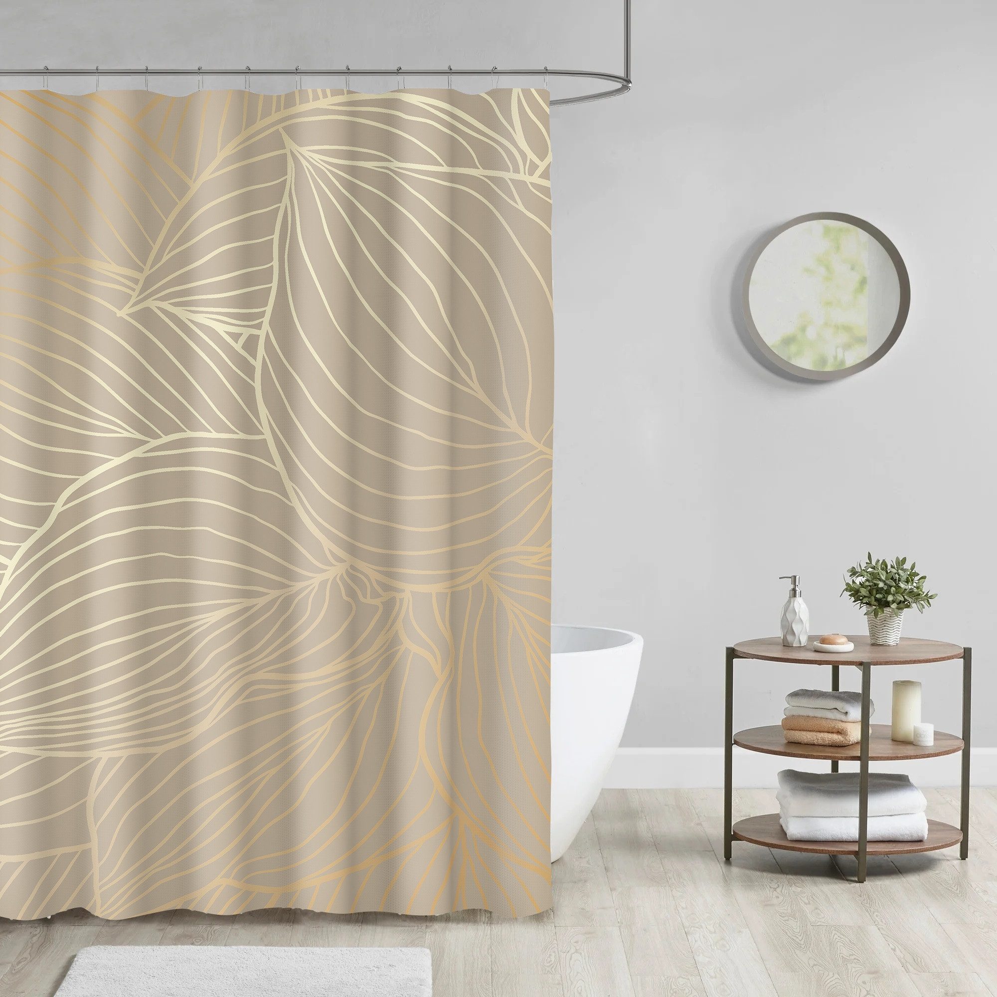Sanilo Duschvorhang Hosta 180 x 200 cm, 100% wasserdicht, Anti-Schimmel-Effekt, hochwertige Qualität