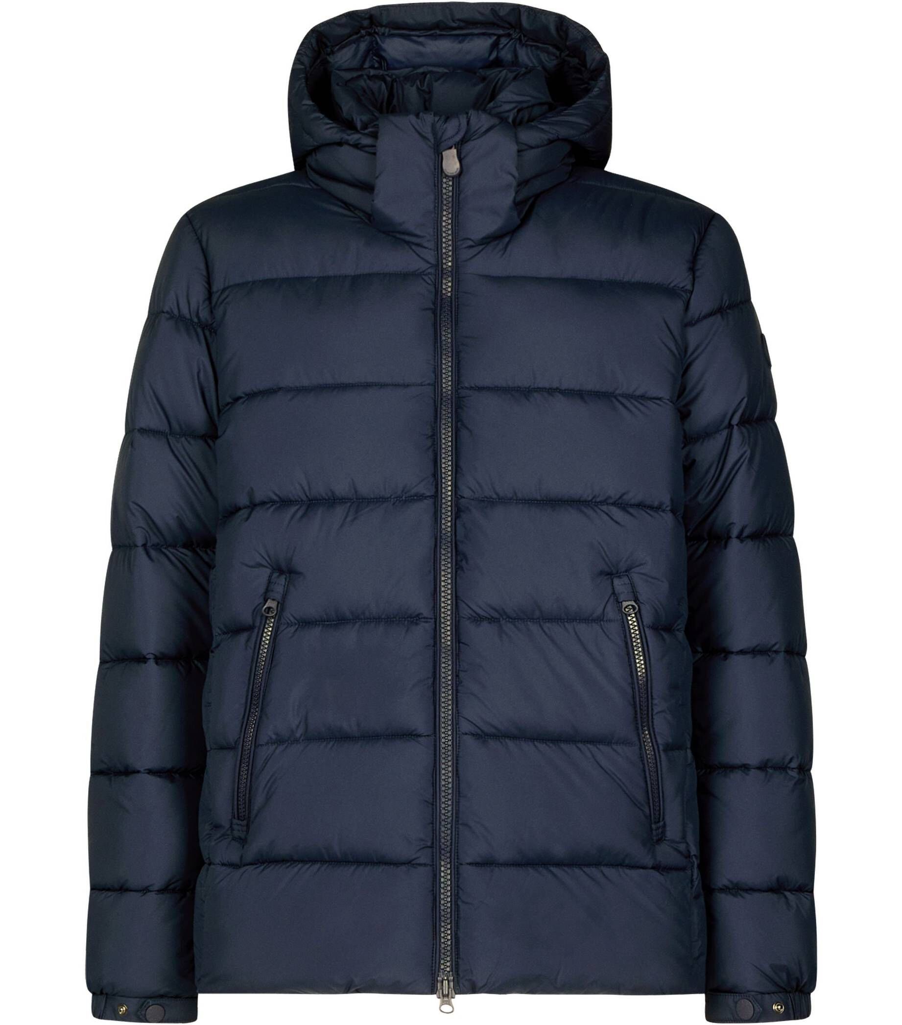 marine DUCK THE Steppjacke BORIS (1-St) Heren mit (52) Kapuze SAVE Steppjacke