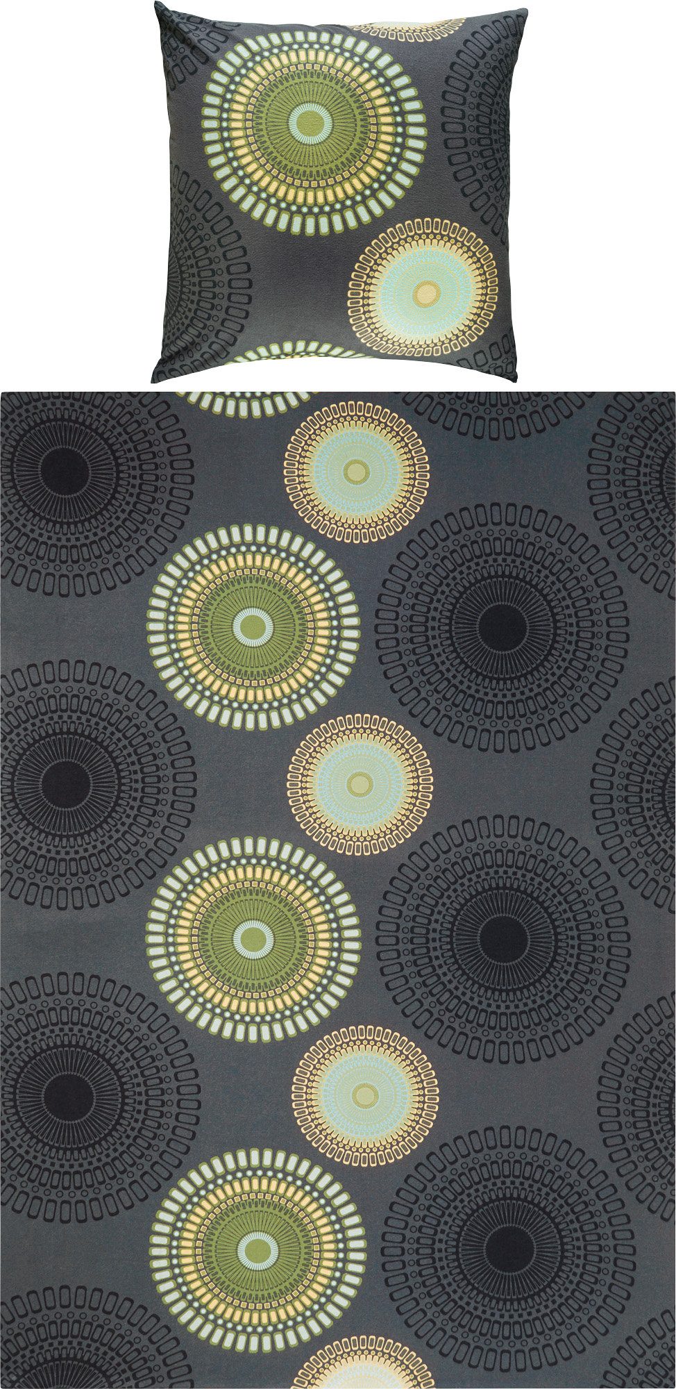 REDBEST Bettwäsche Bettwäsche, Biber, Kreise günstig online kaufen