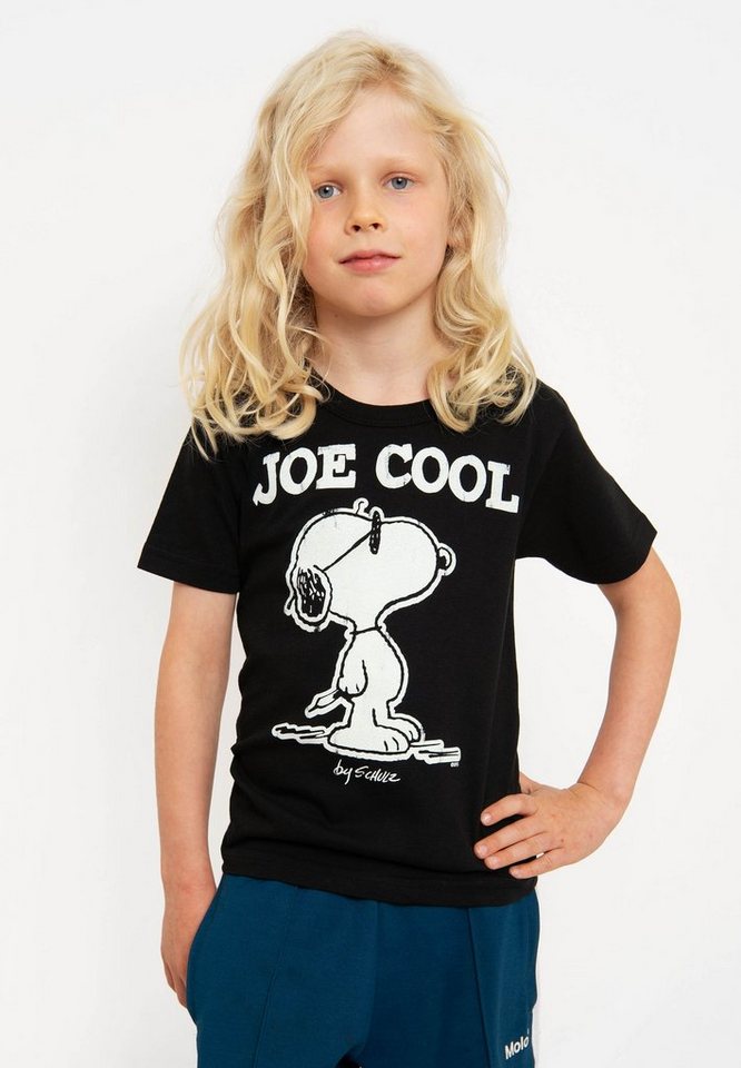 LOGOSHIRT T-Shirt Peanuts – Snoopy mit lizenziertem Print, Niedliches T- Shirt von Logoshirt für Kinder