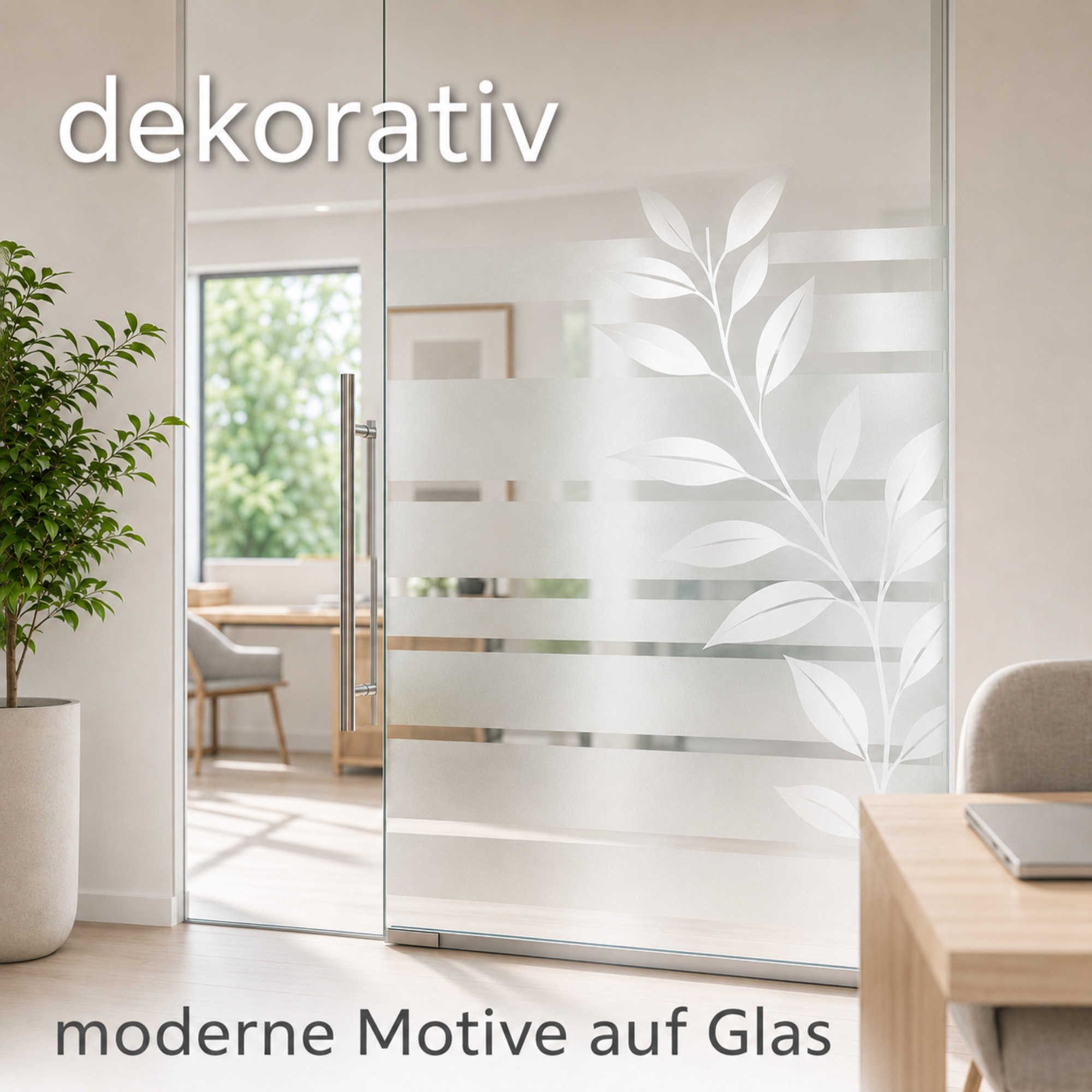 Nomiro Fensterfolie Sichtschutzfolie Silber Frosted, selbstklebend, lichtdurchlässig, blickdicht – Bild 4 von 5