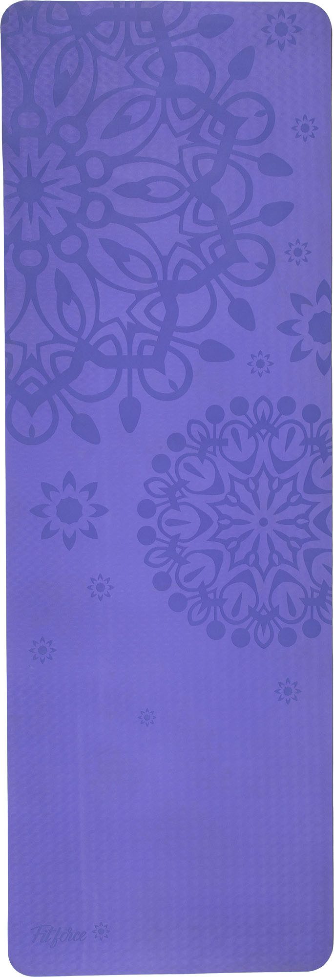Fitforce Yogamatte Fitforce Design Yogamatte Fitnessmatte Gymnastikmatte violet, rutschfest, strapazierfähig