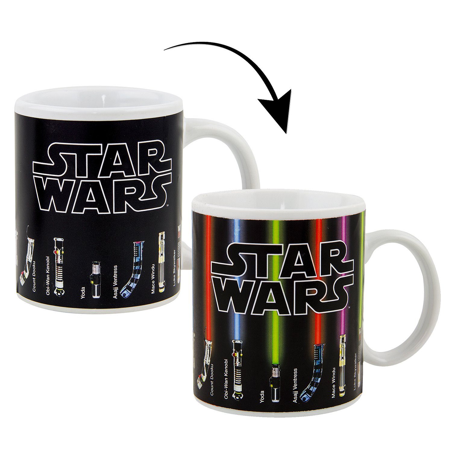 Thermotasse Tasse Paladone Wars Lichtschwerter Star