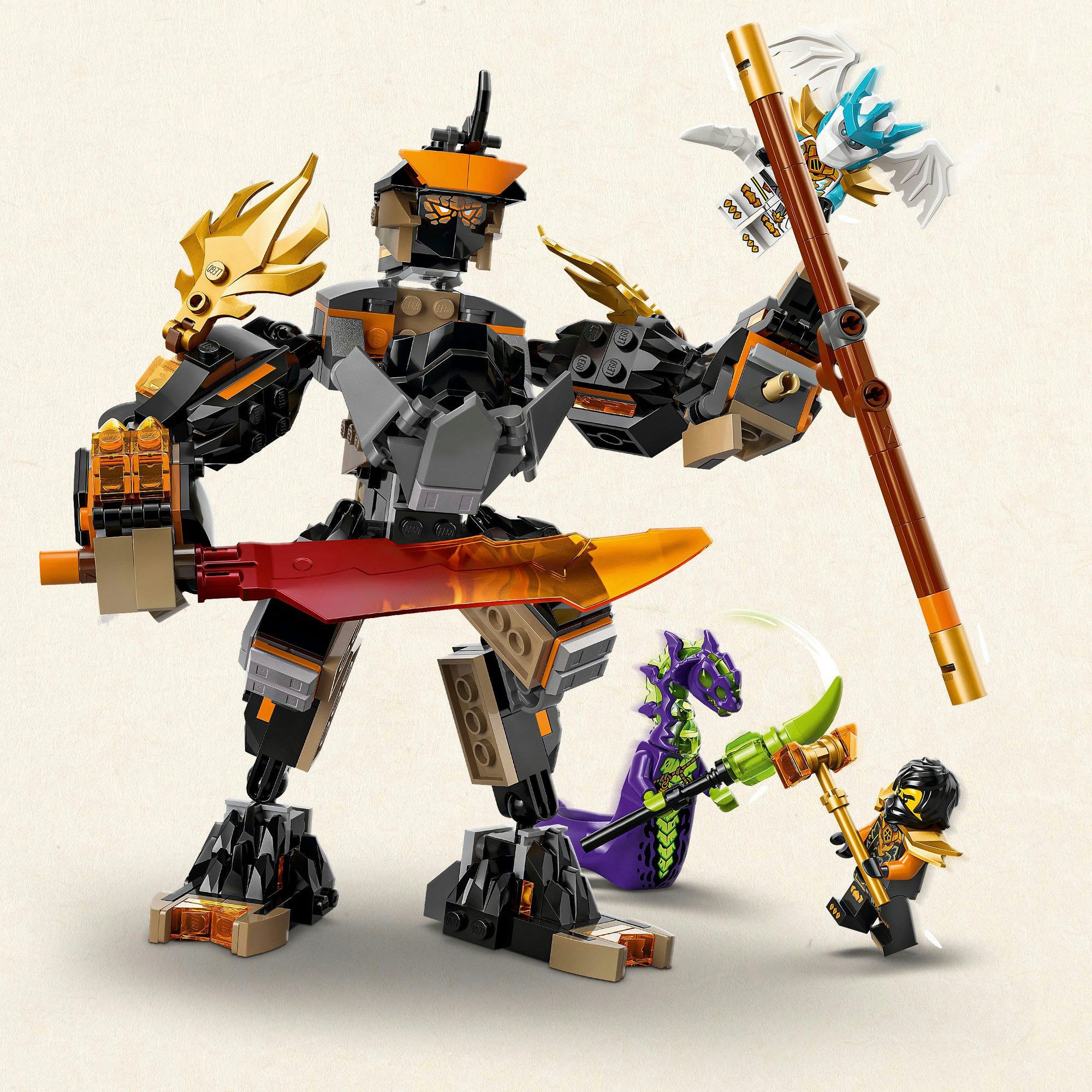 LEGO® Coles Action-Mech und Drachen-Zane (71854), LEGO Ninjago Konstruktionsspielsteine, (364 St), Made in Europe – Bild 4 von 5