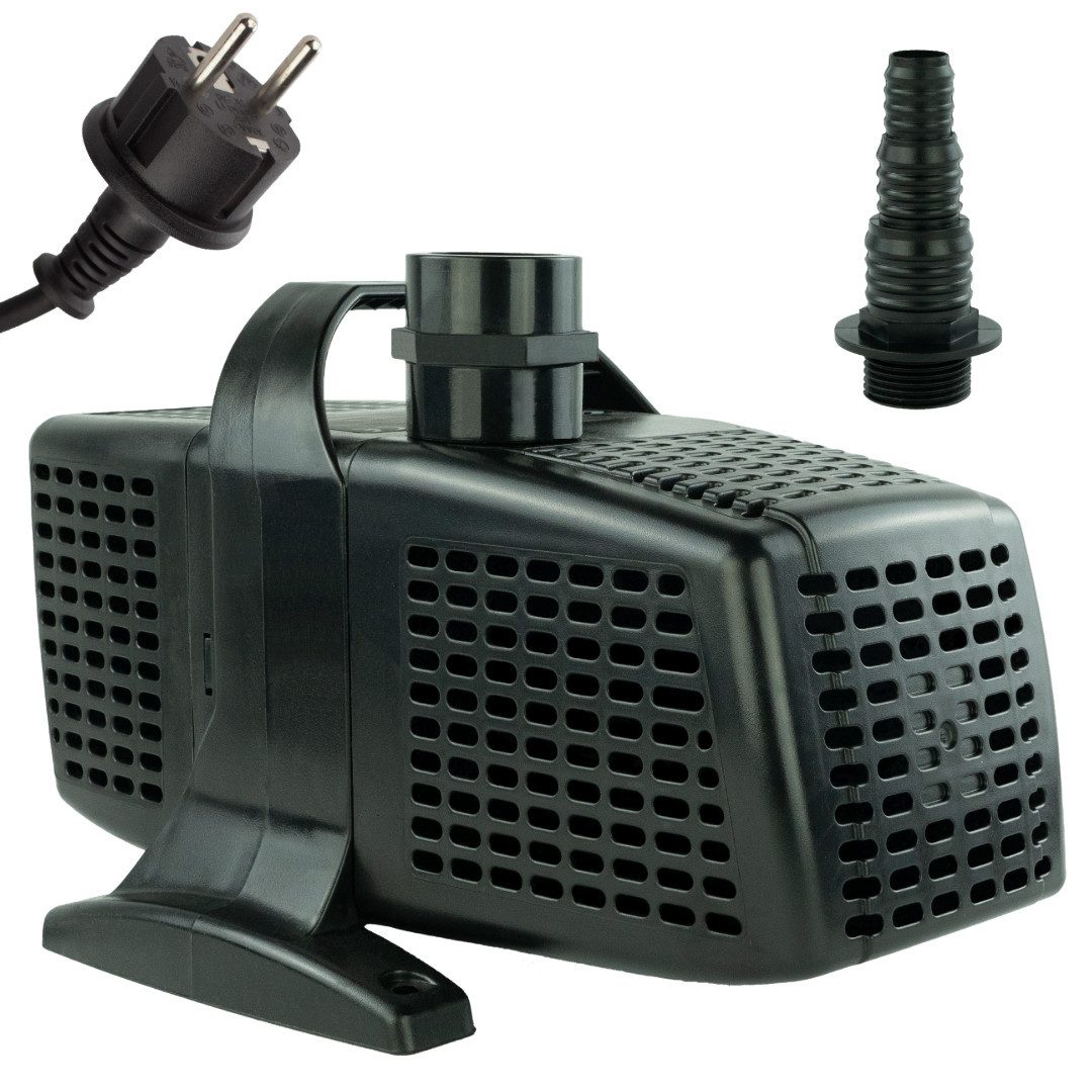 KERRY Teichpumpe 230 V – 12.000 L/H, 10m Kabel, 5m Förderhöhe, Vorfilter, 175 Watt