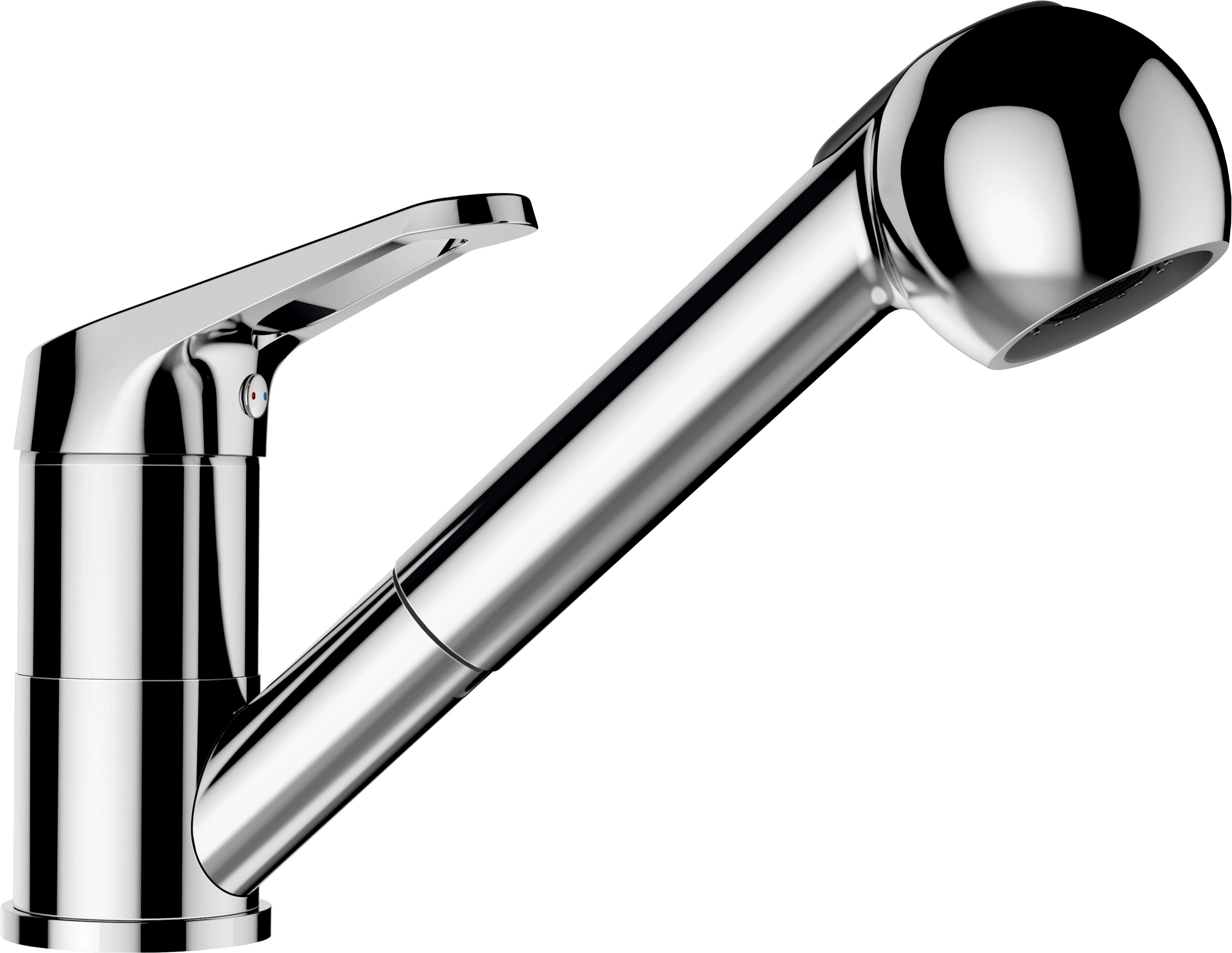 Schock Küchenarmatur Armatur Cosmos SB ausziehbarer Auslauf, Strahl-Brausefunktion