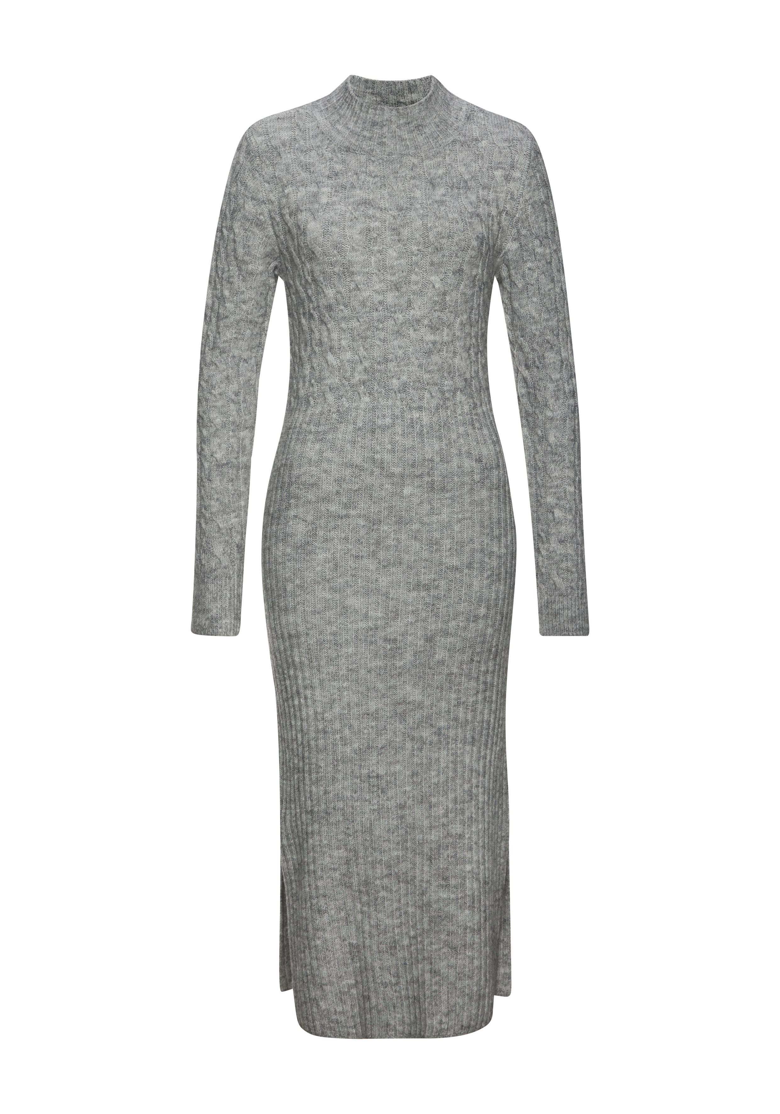 LASCANA Strickkleid mit Zopfmuster, figurbetont, Pulloverkleid, günstig online kaufen